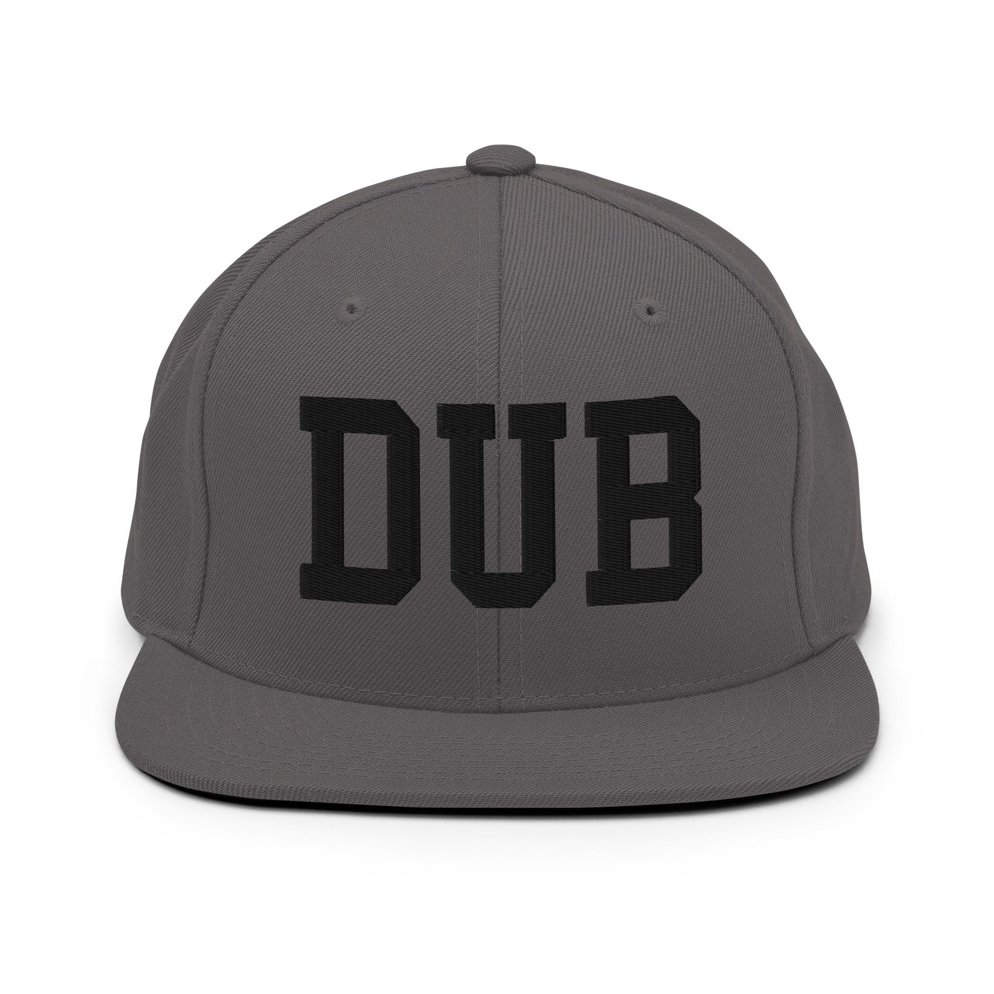 College-Style Classic Snapback Hat • Black • DUB Dublin Souvenir • YHM Designs - Image 15