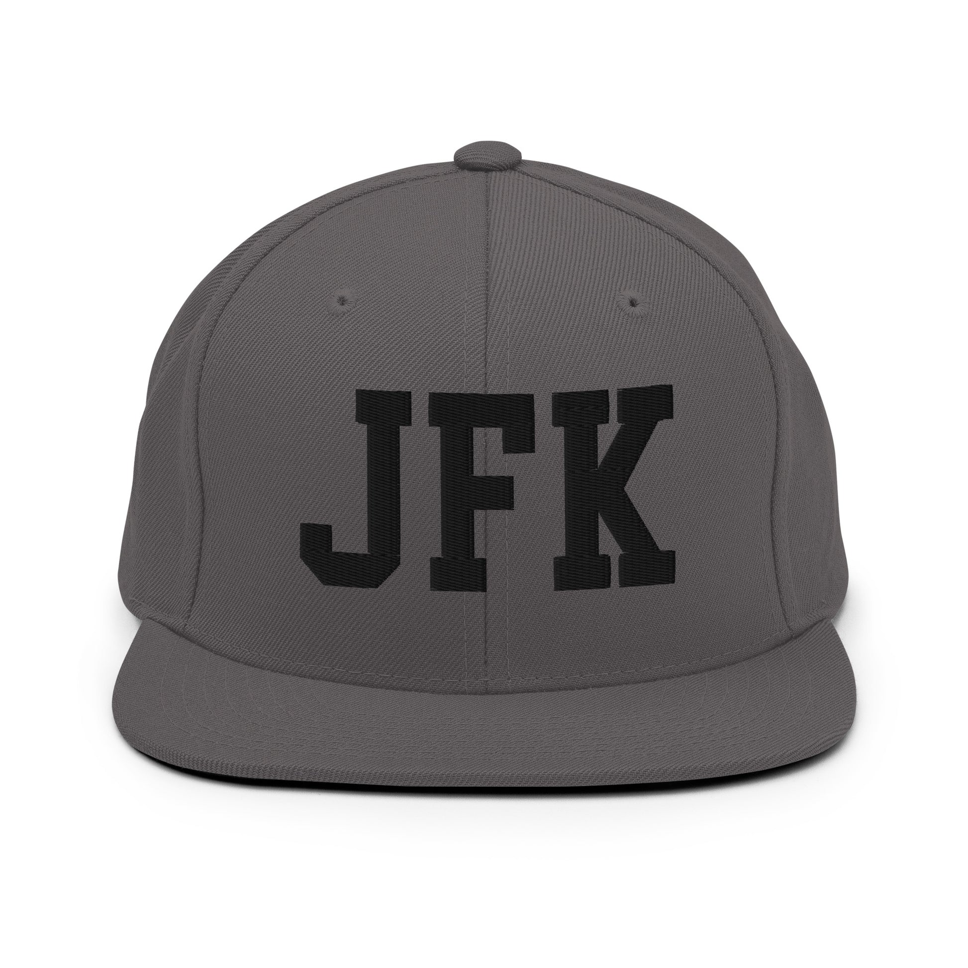 College-Style Classic Snapback Hat • Black • JFK New York City Souvenir • YHM Designs - Image 15