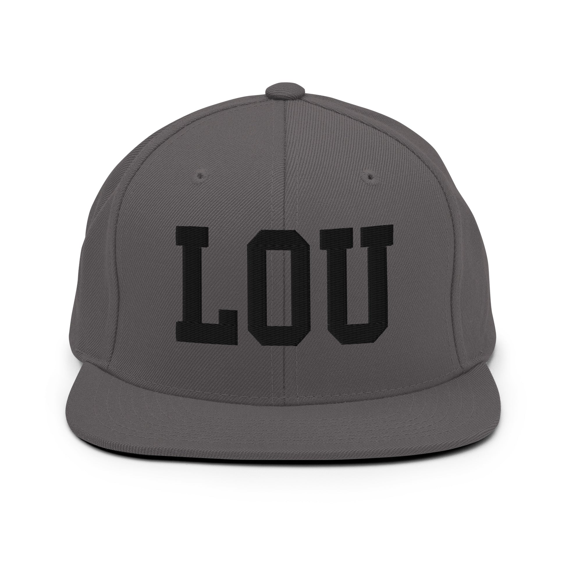College-Style Classic Snapback Hat • Black • LOU Louisville Souvenir • YHM Designs - Image 15