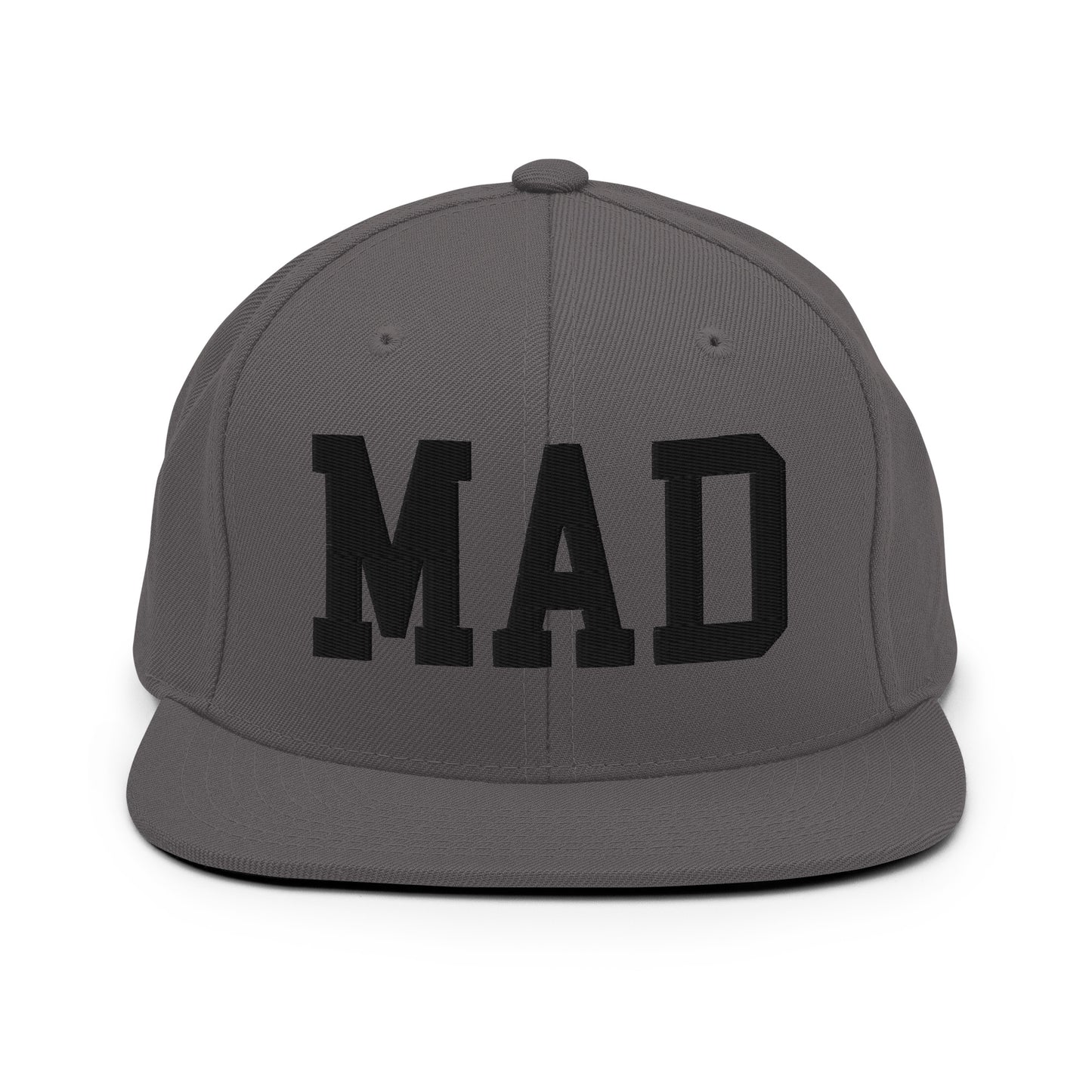 College-Style Classic Snapback Hat • Black • MAD Madrid • YHM Designs - Image 15
