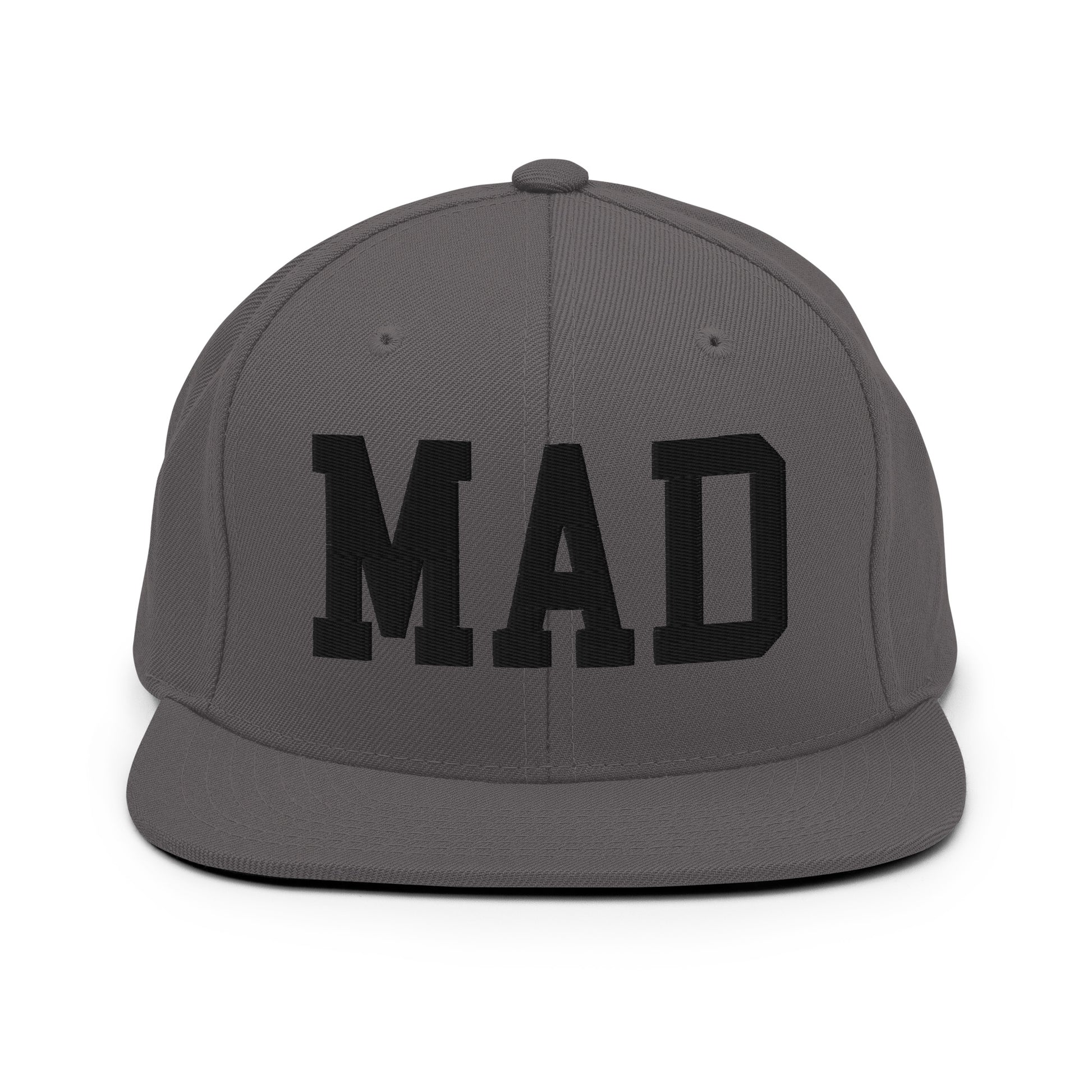 College-Style Classic Snapback Hat • Black • MAD Madrid • YHM Designs - Image 15