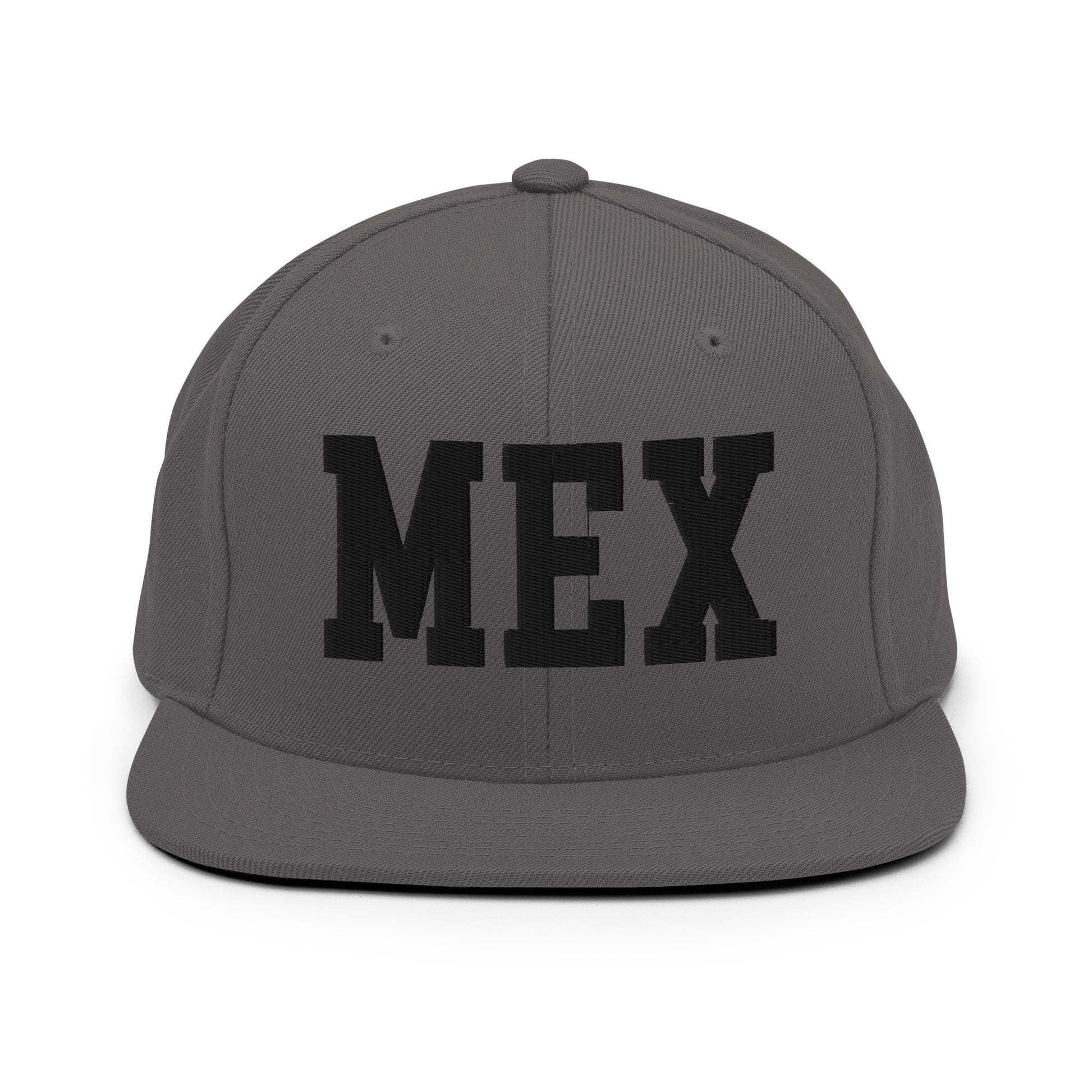 College-Style Classic Snapback Hat • Black • MEX Mexico City Souvenir • YHM Designs - Image 15