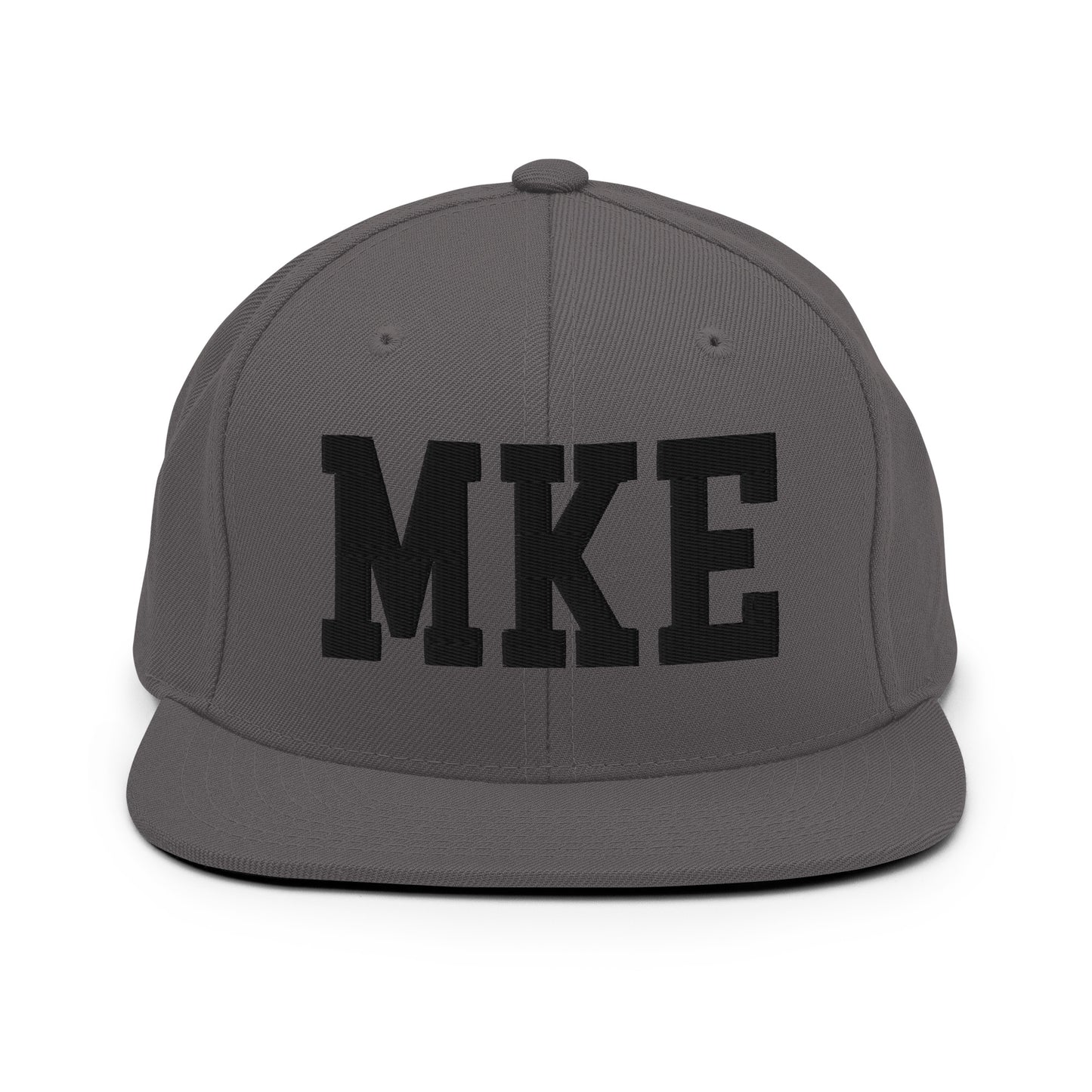 College-Style Classic Snapback Hat • Black • MKE Milwaukee • YHM Designs - Image 15