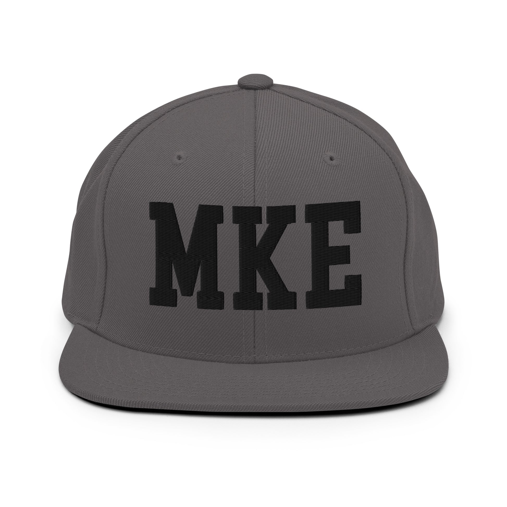 College-Style Classic Snapback Hat • Black • MKE Milwaukee • YHM Designs - Image 15