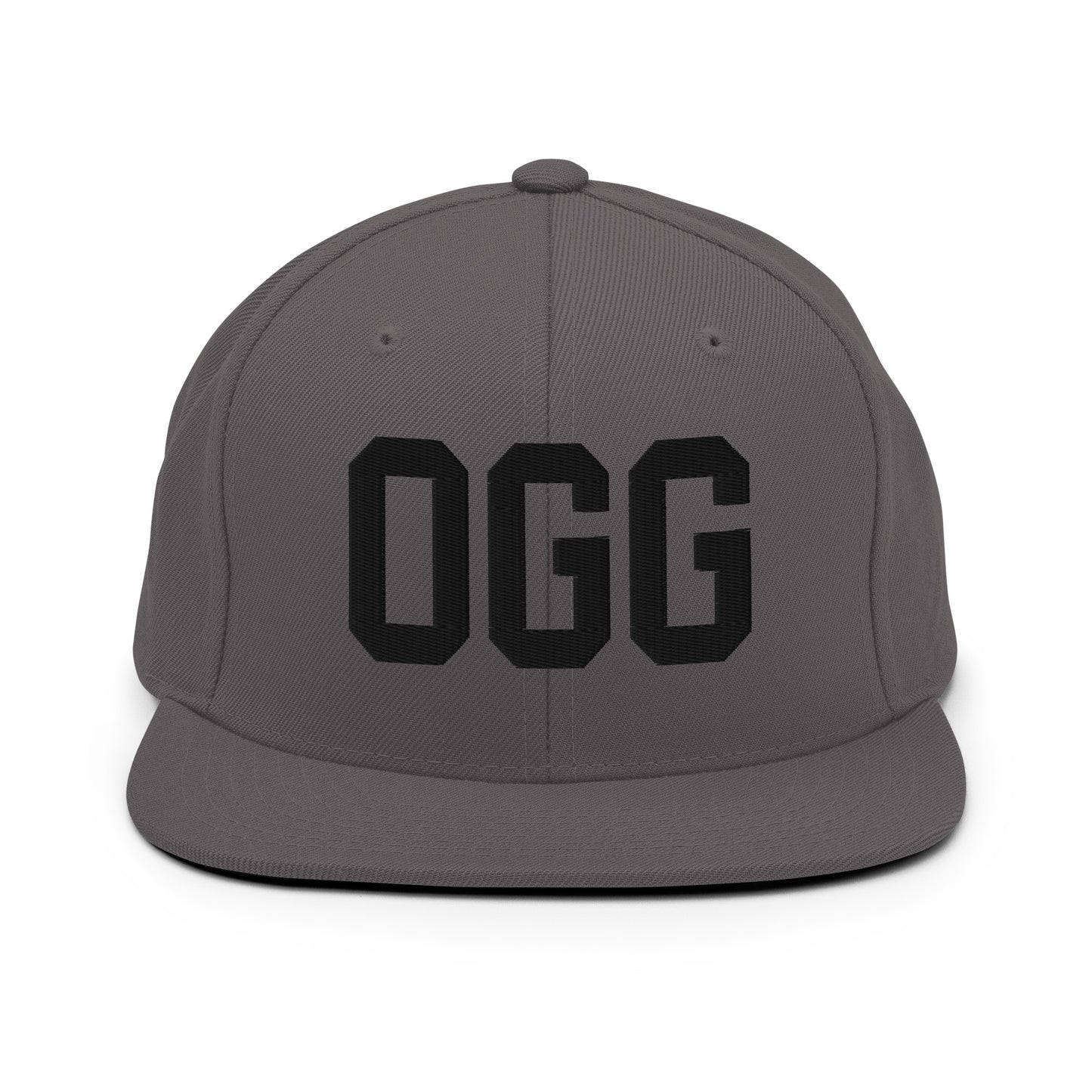 College-Style Classic Snapback Hat • Black • OGG Maui Souvenir • YHM Designs - Image 15
