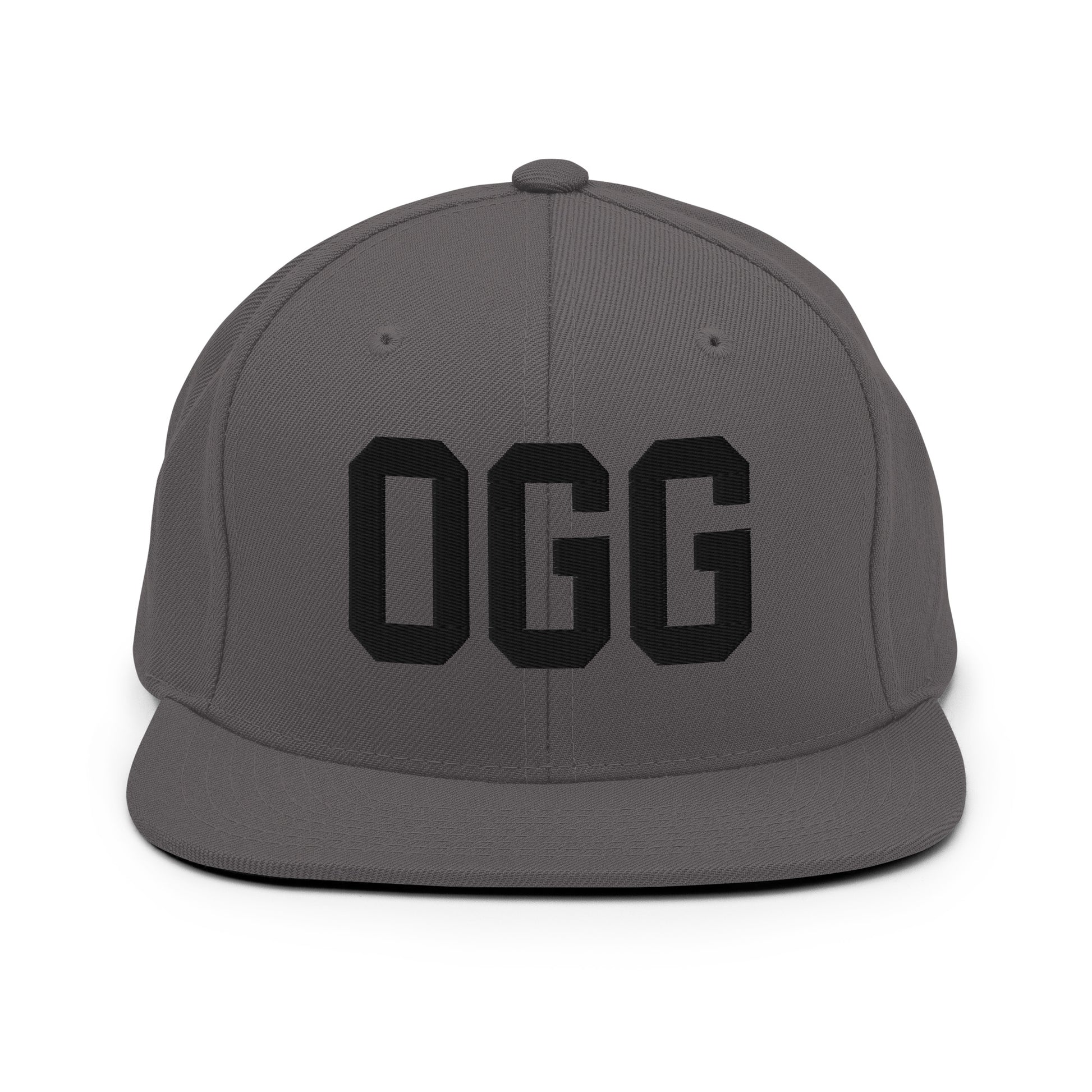 College-Style Classic Snapback Hat • Black • OGG Maui Souvenir • YHM Designs - Image 15