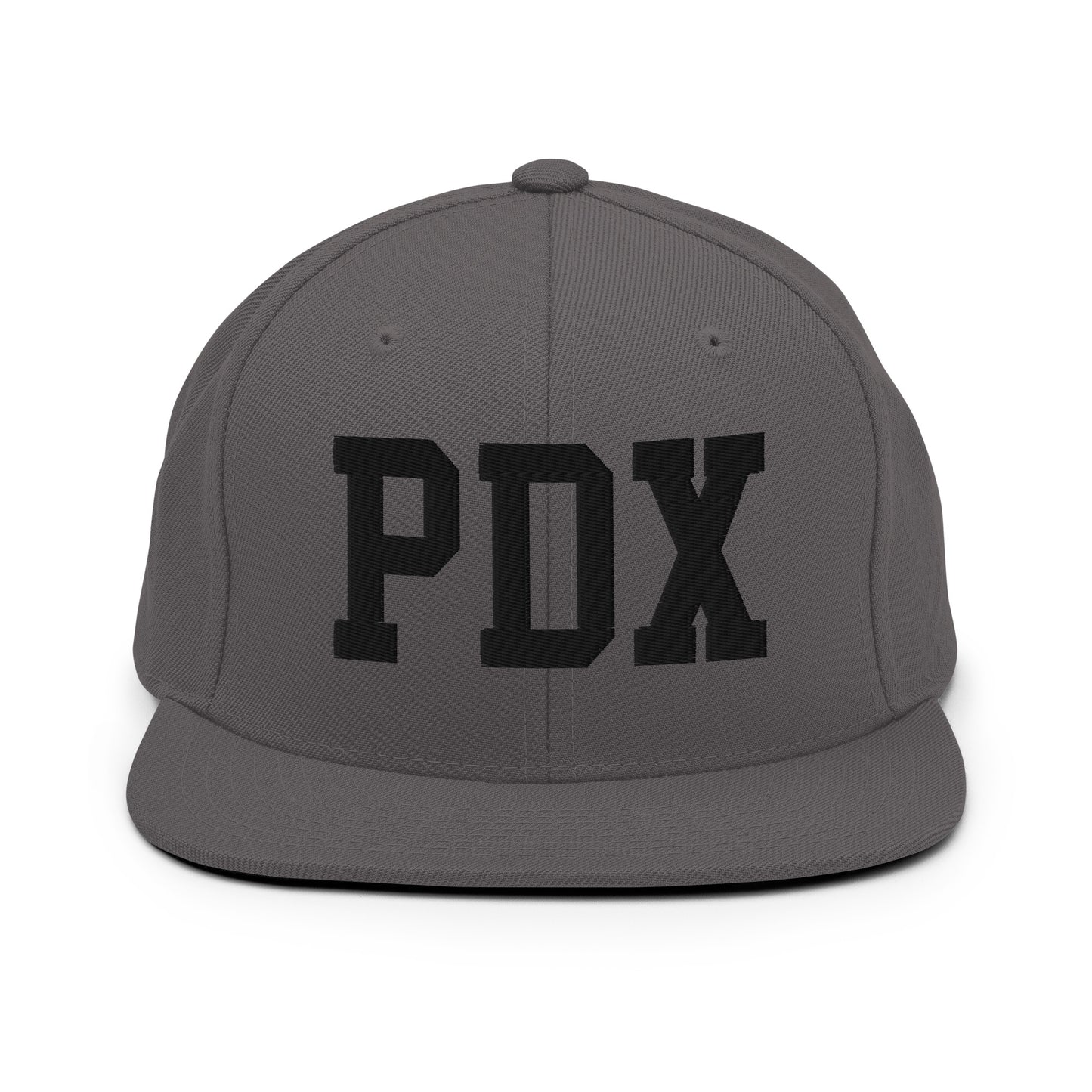 College-Style Classic Snapback Hat • Black • PDX Portland • YHM Designs - Image 15