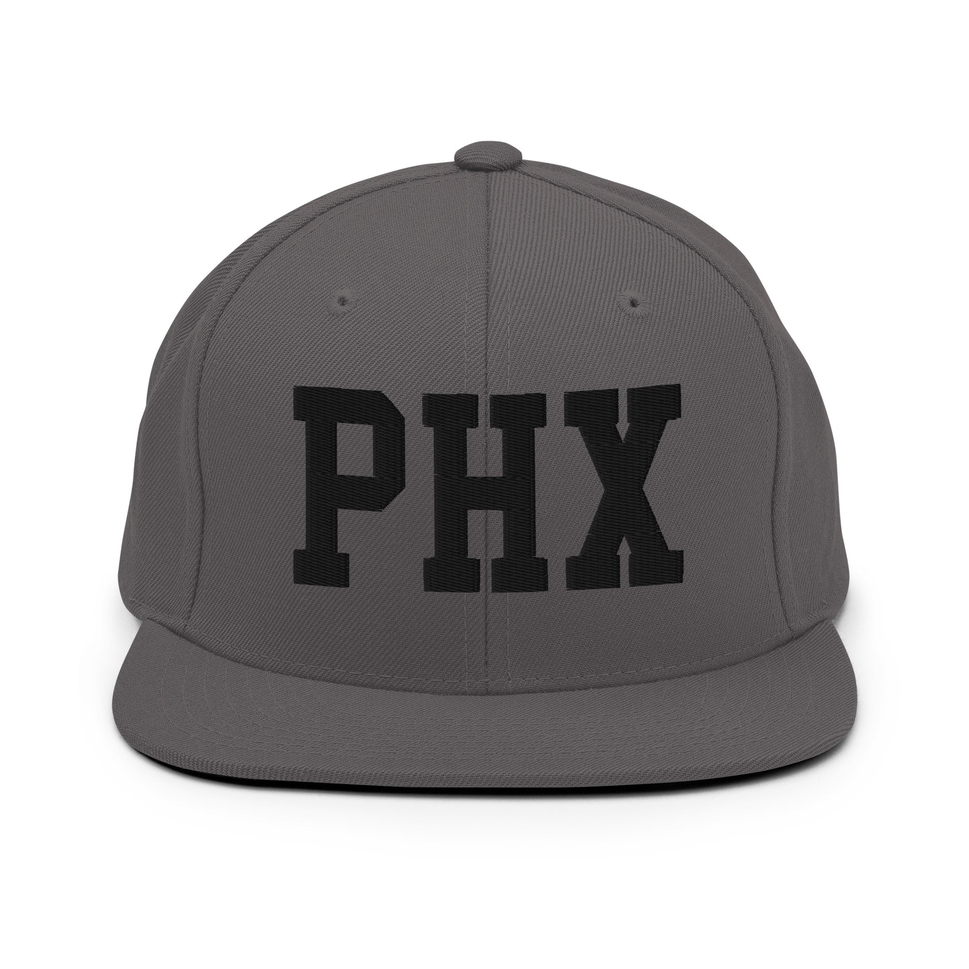 College-Style Classic Snapback Hat • Black • PHX Phoenix Souvenir • YHM Designs - Image 15