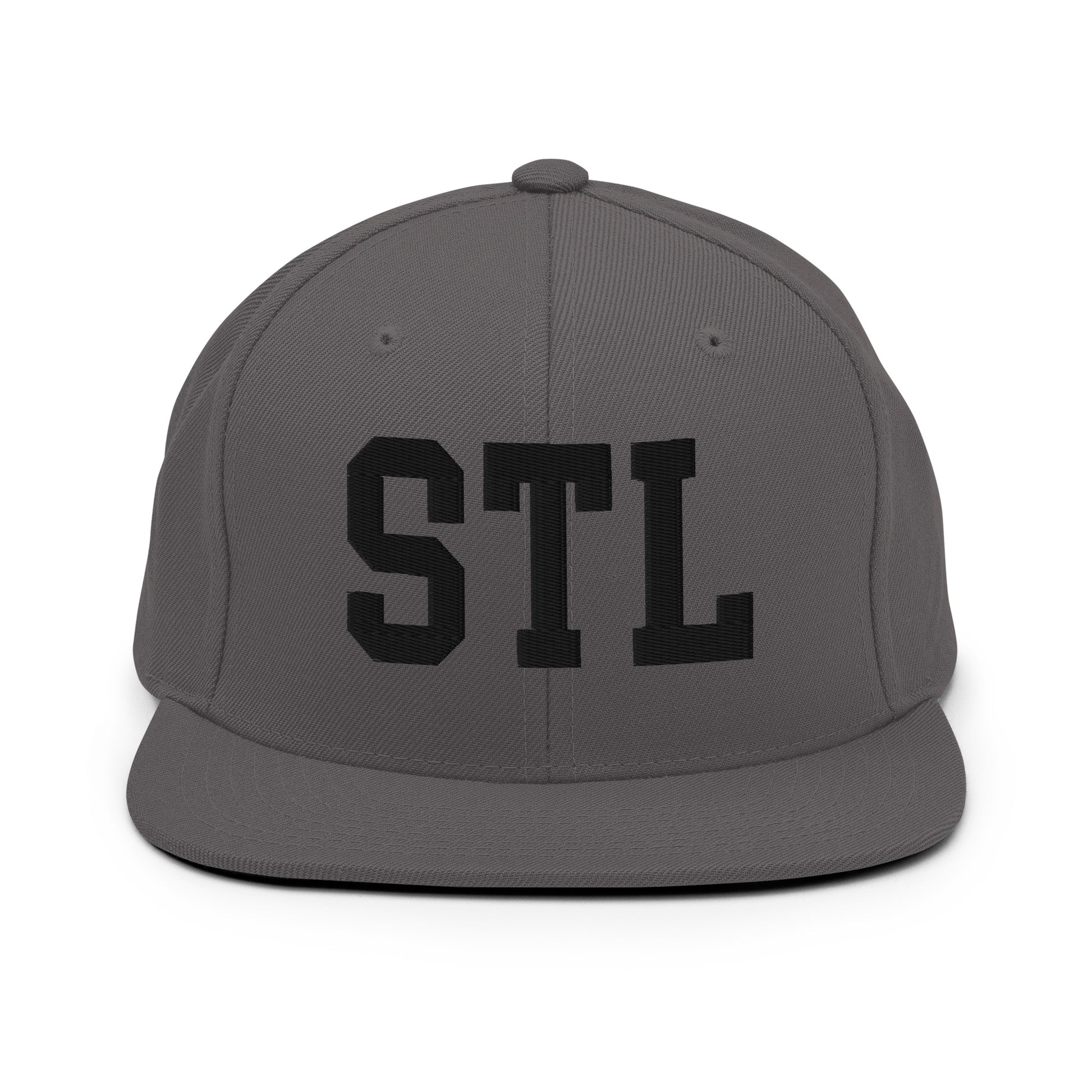 College-Style Classic Snapback Hat • Black • STL St. Louis • YHM Designs - Image 15