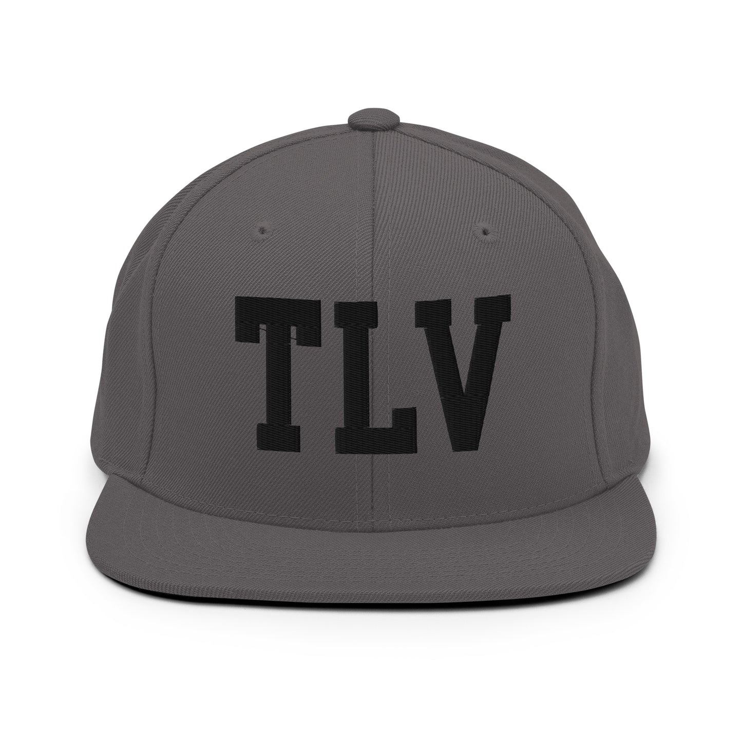 College-Style Classic Snapback Hat • Black • TLV Tel Aviv • YHM Designs - Image 15
