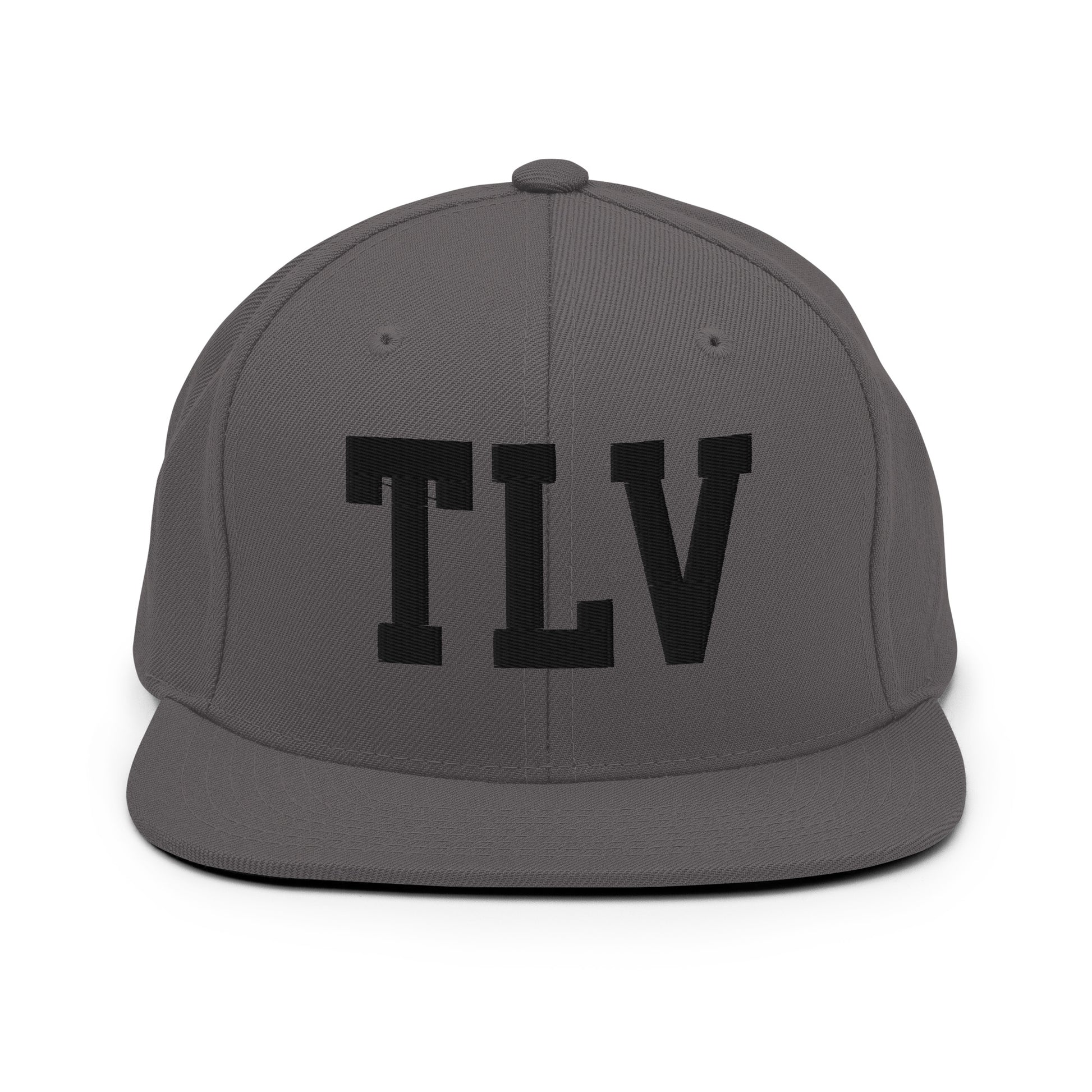 College-Style Classic Snapback Hat • Black • TLV Tel Aviv • YHM Designs - Image 15