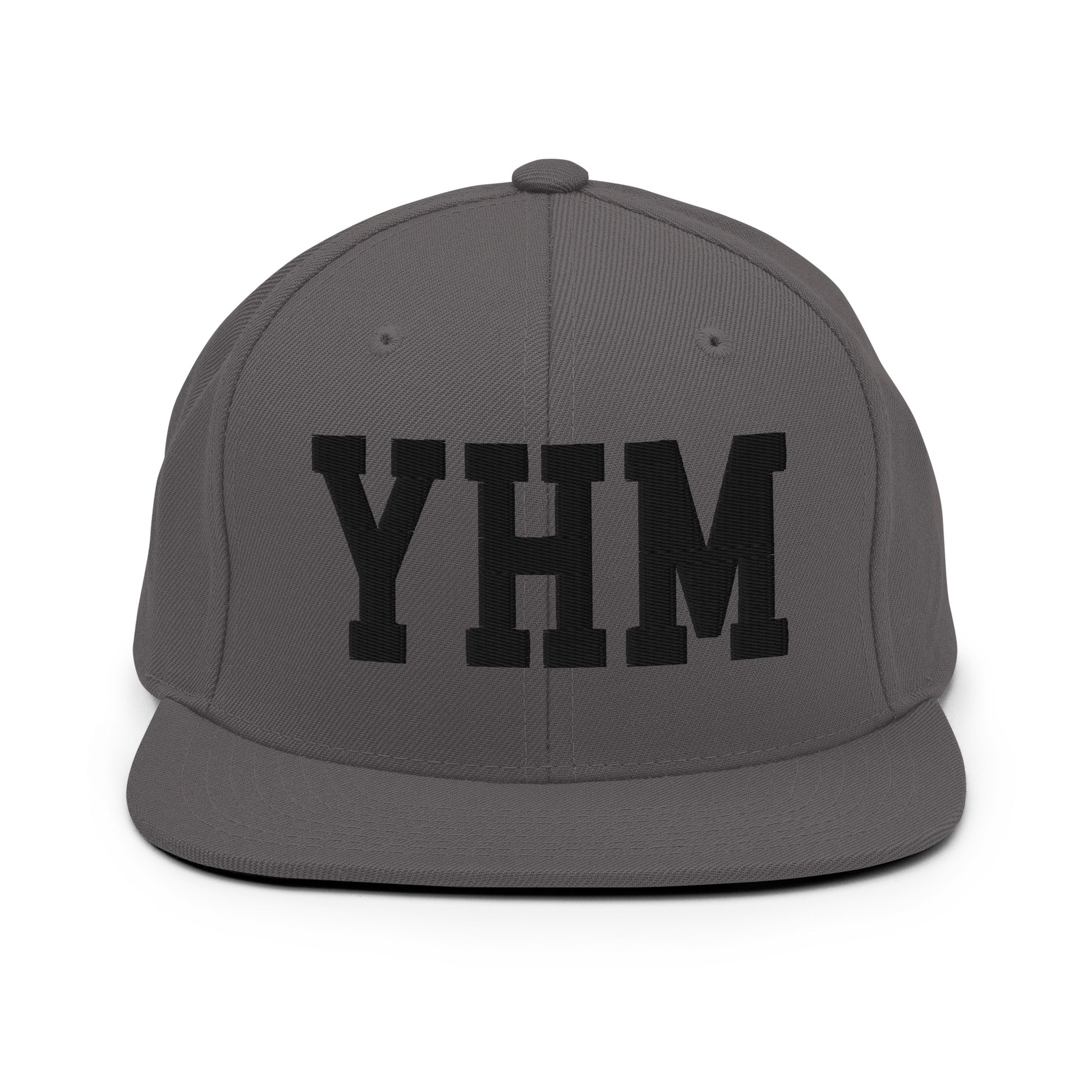 College-Style Classic Snapback Hat • Black • YHM Hamilton Souvenir • YHM Designs - Image 15
