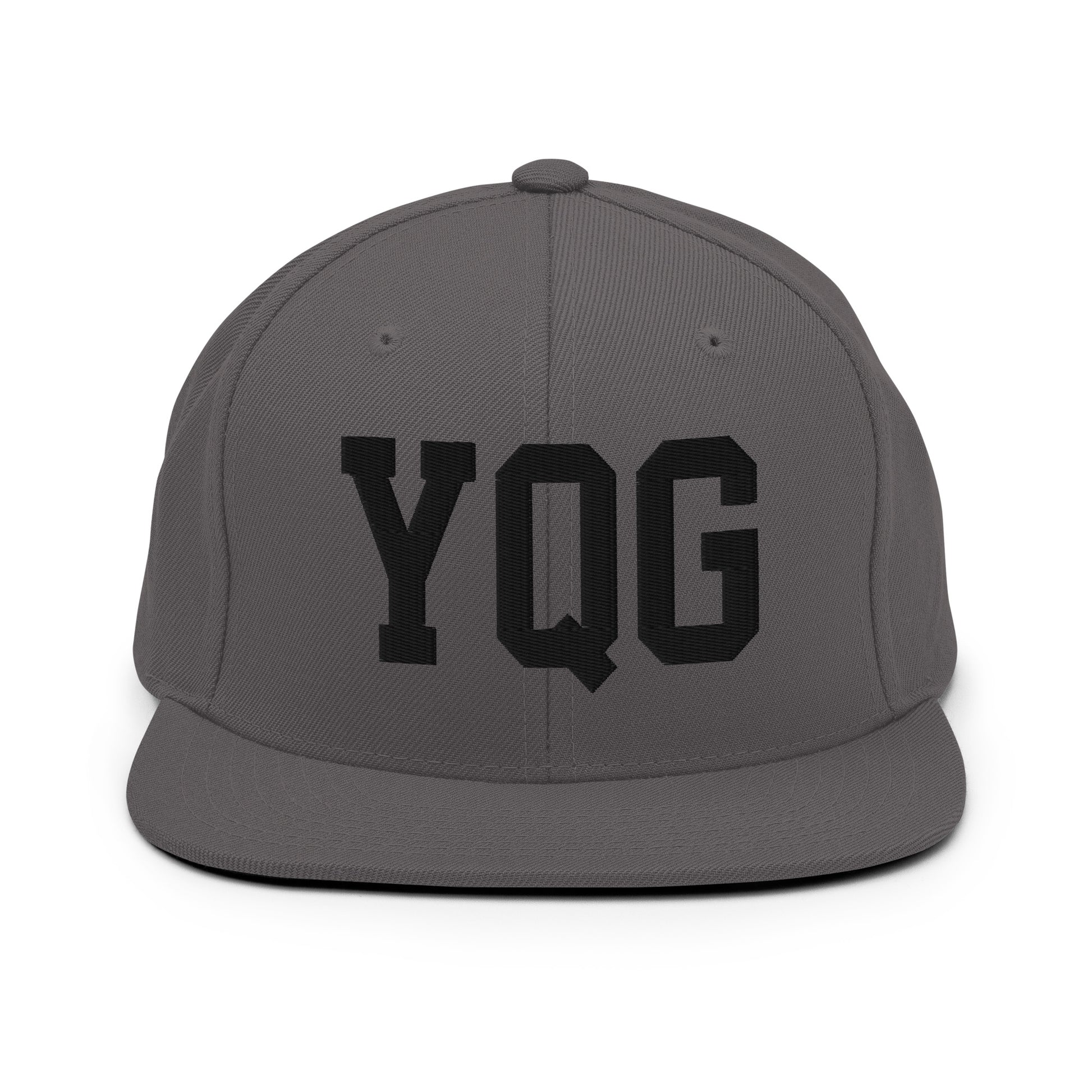 College-Style Classic Snapback Hat • Black • YQG Windsor Souvenir • YHM Designs - Image 15