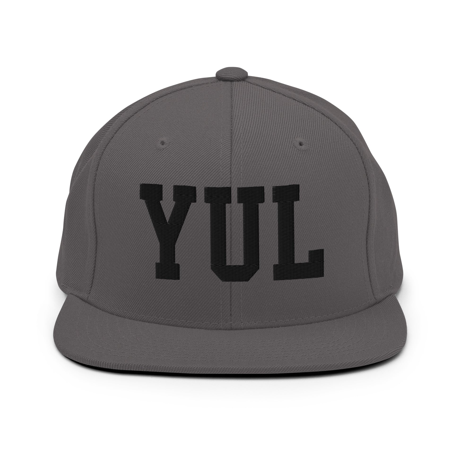 College-Style Classic Snapback Hat • Black • YUL Montreal Souvenir • YHM Designs - Image 15