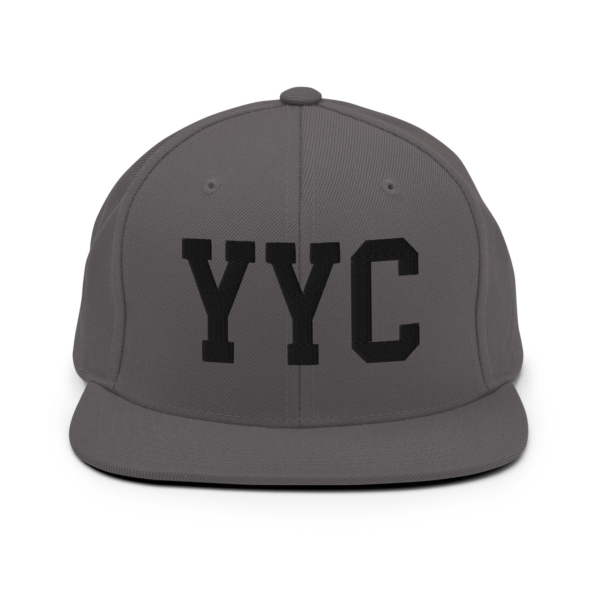 College-Style Classic Snapback Hat • Black • YYC Calgary Souvenir • YHM Designs - Image 15