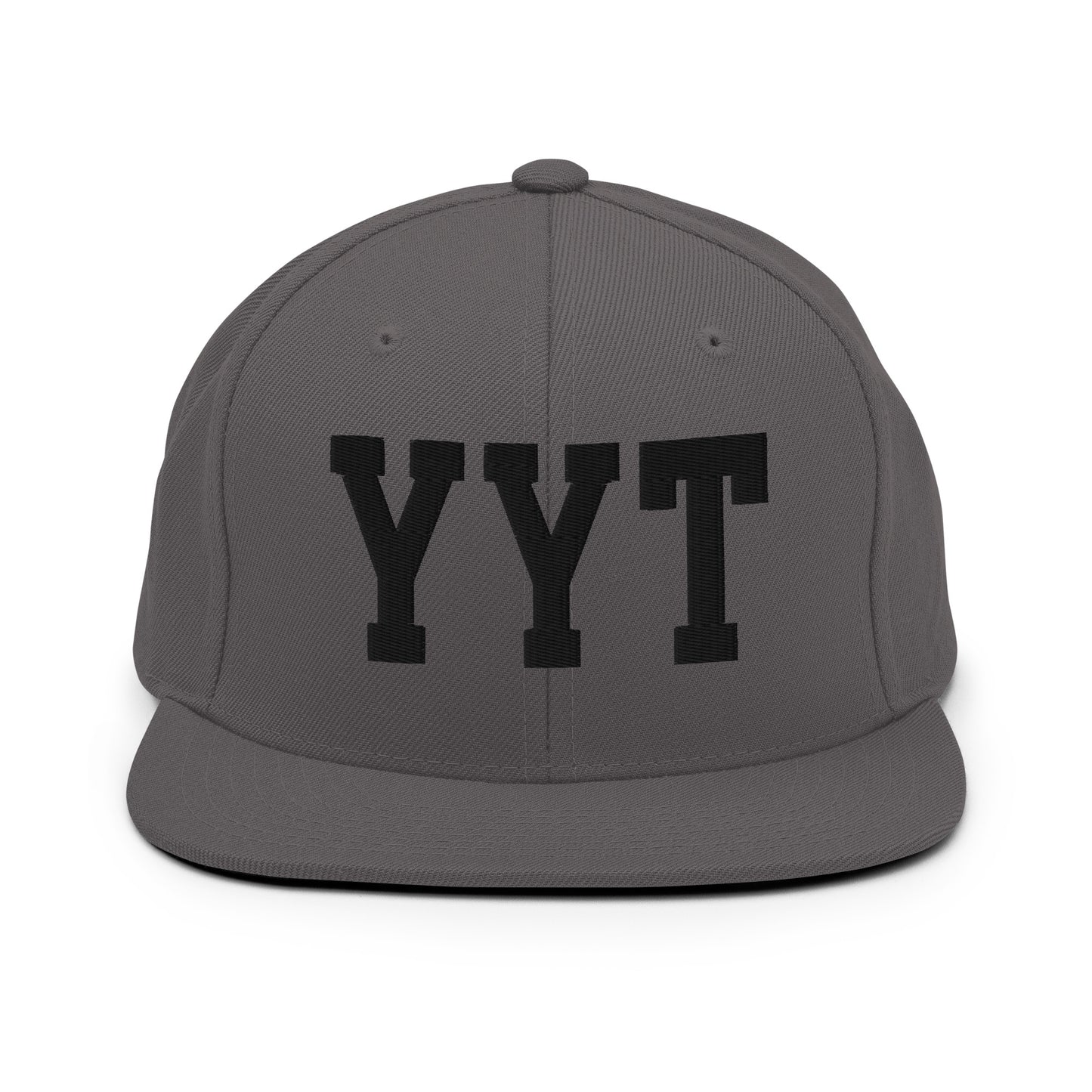 College-Style Classic Snapback Hat • Black • YYT St. John's • YHM Designs - Image 15