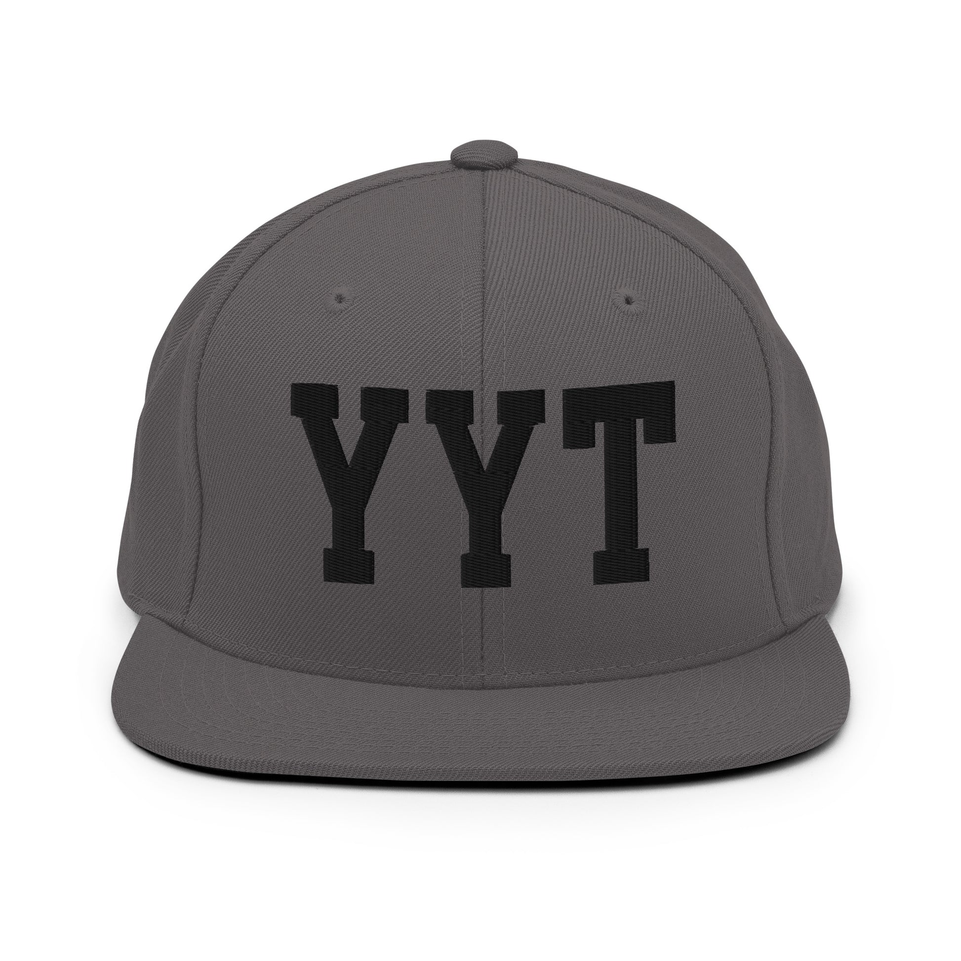 College-Style Classic Snapback Hat • Black • YYT St. John's • YHM Designs - Image 15