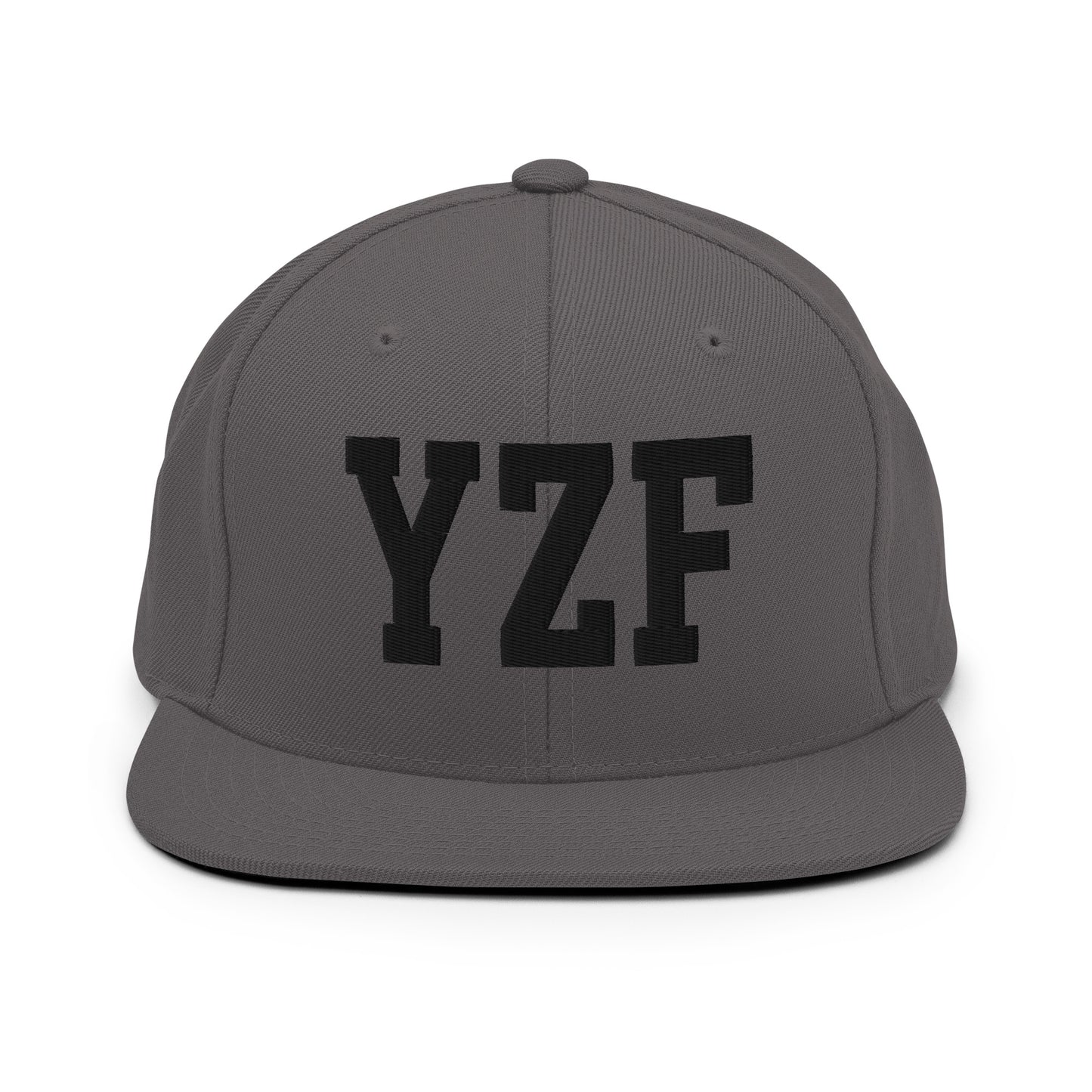 College-Style Classic Snapback Hat • Black • YZF Yellowknife Souvenir • YHM Designs - Image 15