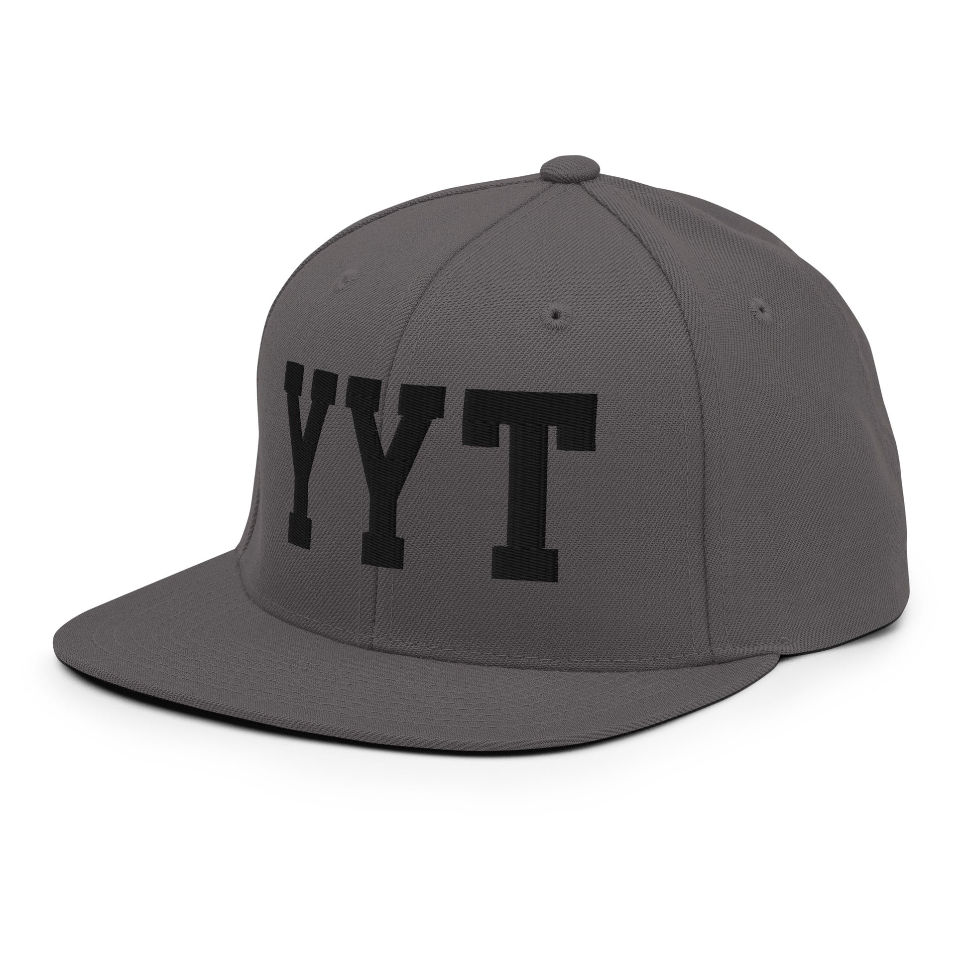 College-Style Classic Snapback Hat • Black • YYT St. John's • YHM Designs - Image 17