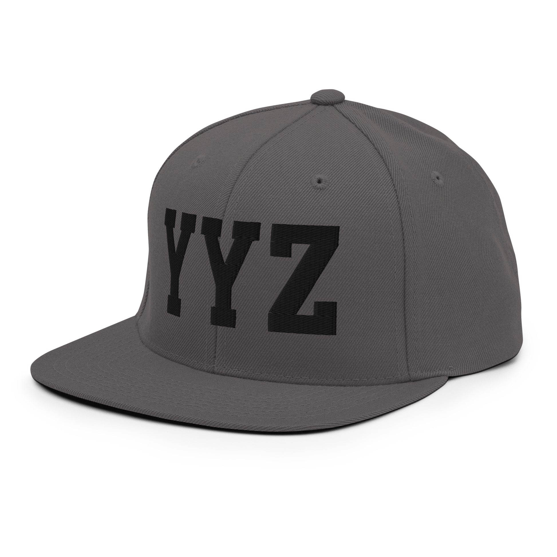 College-Style Classic Snapback Hat • Black • YYZ Toronto Souvenir • YHM Designs - Image 17