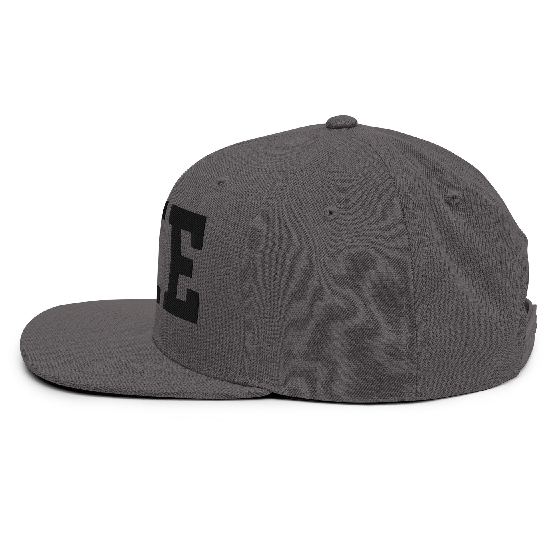 College-Style Classic Snapback Hat • Black • MKE Milwaukee • YHM Designs - Image 18