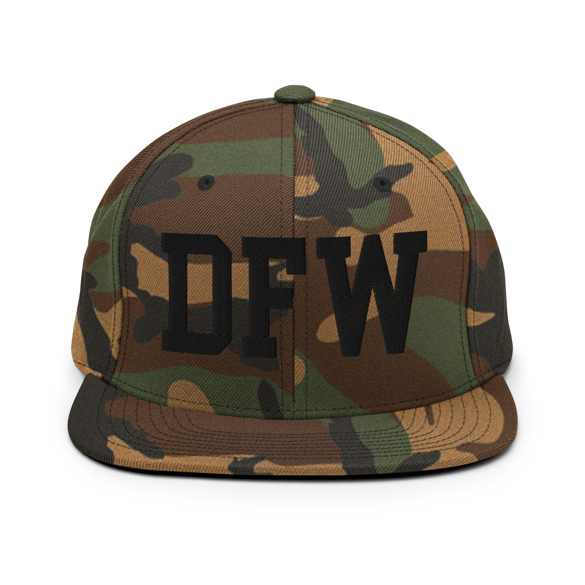 College-Style Classic Snapback Hat • Black • DFW Dallas Souvenir • YHM Designs - Image 11