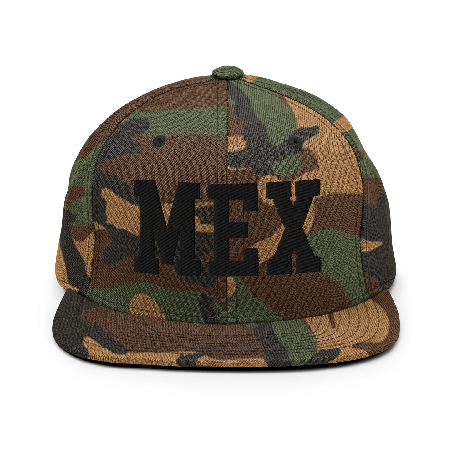 College-Style Classic Snapback Hat • Black • MEX Mexico City Souvenir • YHM Designs - Image 11