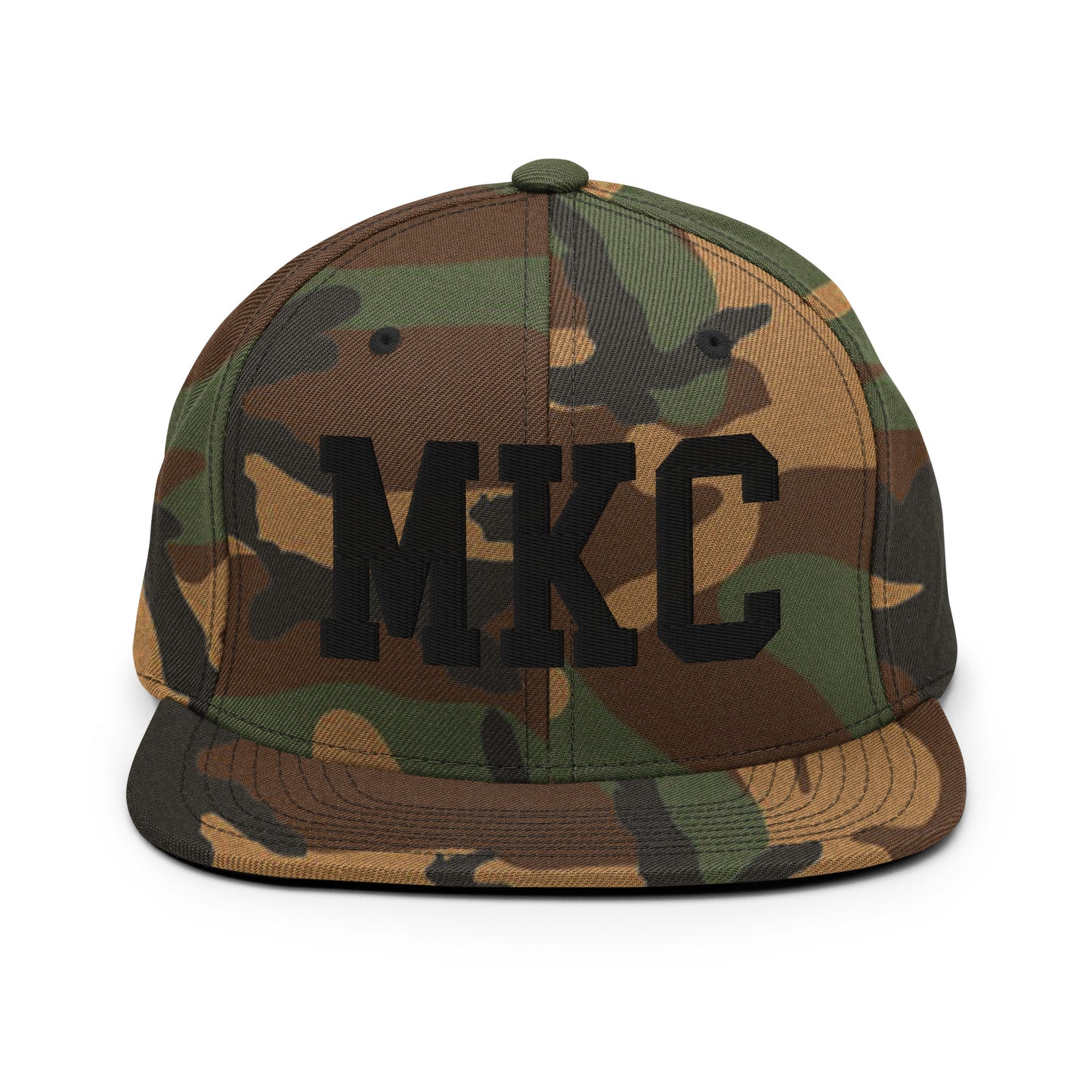 College-Style Classic Snapback Hat • Black • MKC Kansas City Souvenir • YHM Designs - Image 11