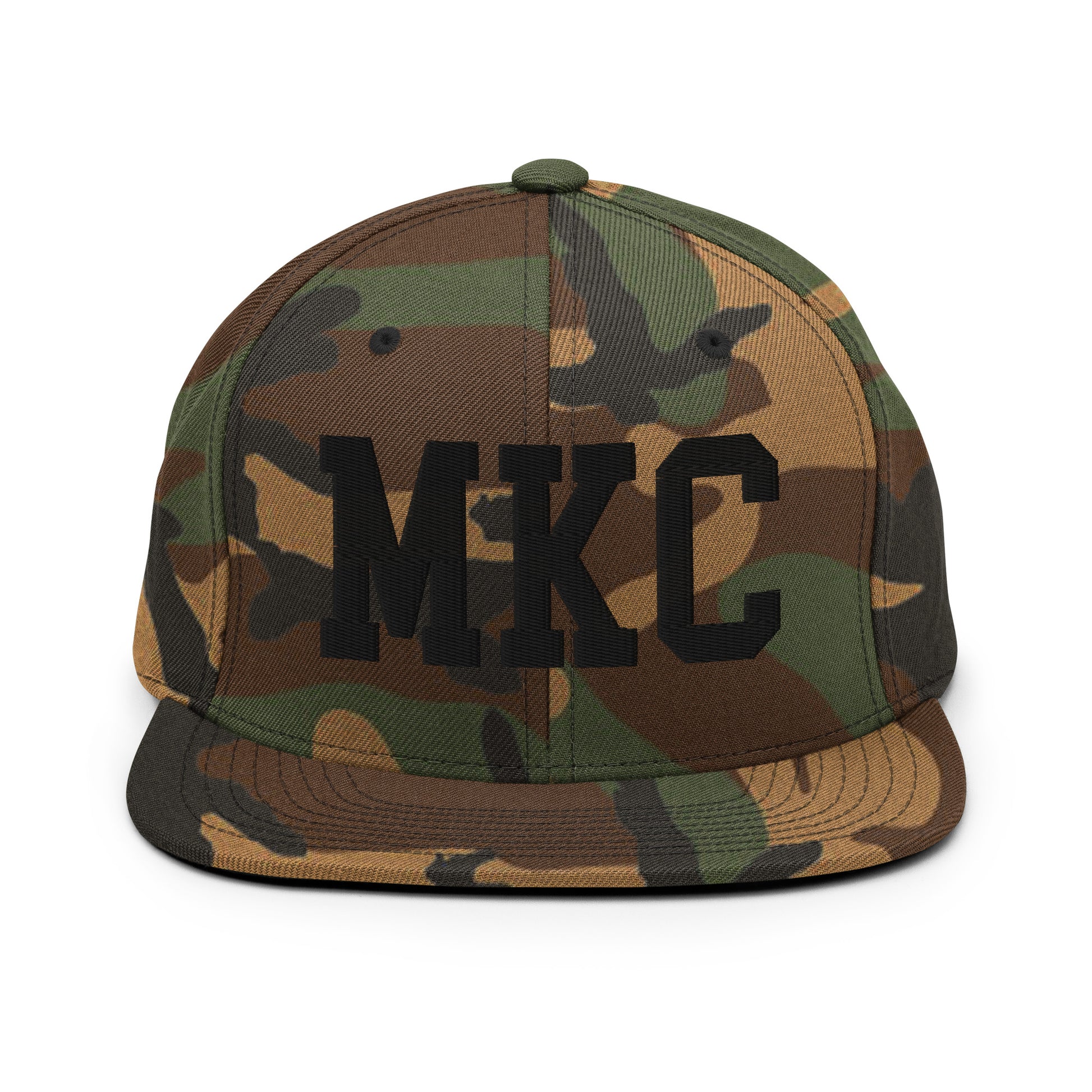 College-Style Classic Snapback Hat • Black • MKC Kansas City Souvenir • YHM Designs - Image 11