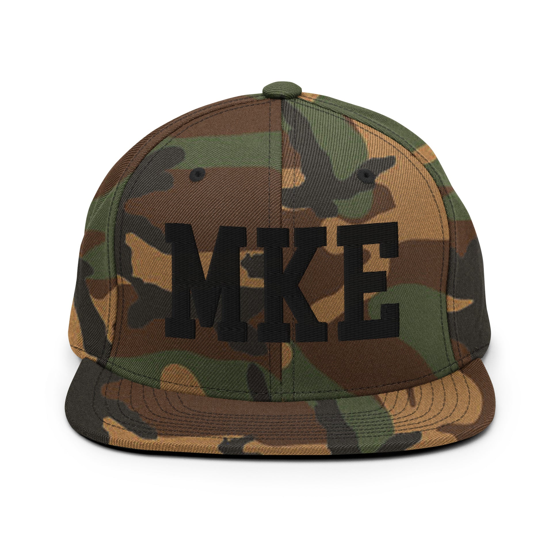 College-Style Classic Snapback Hat • Black • MKE Milwaukee • YHM Designs - Image 11