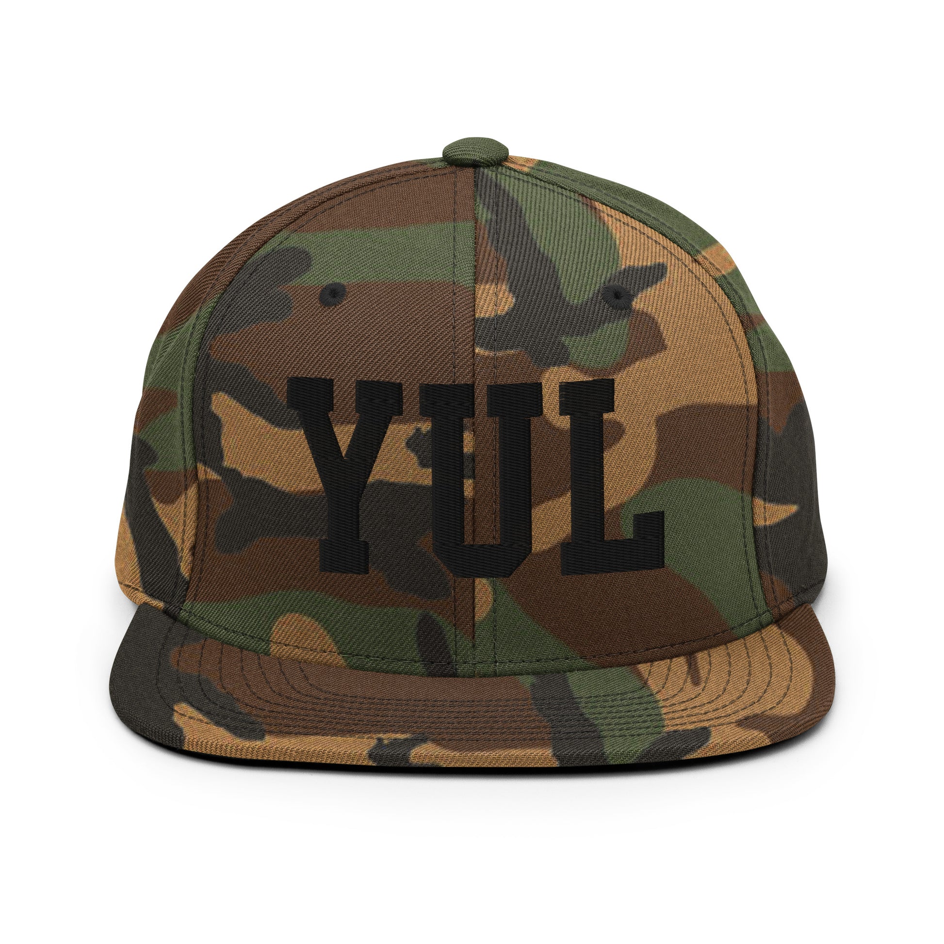 College-Style Classic Snapback Hat • Black • YUL Montreal Souvenir • YHM Designs - Image 11