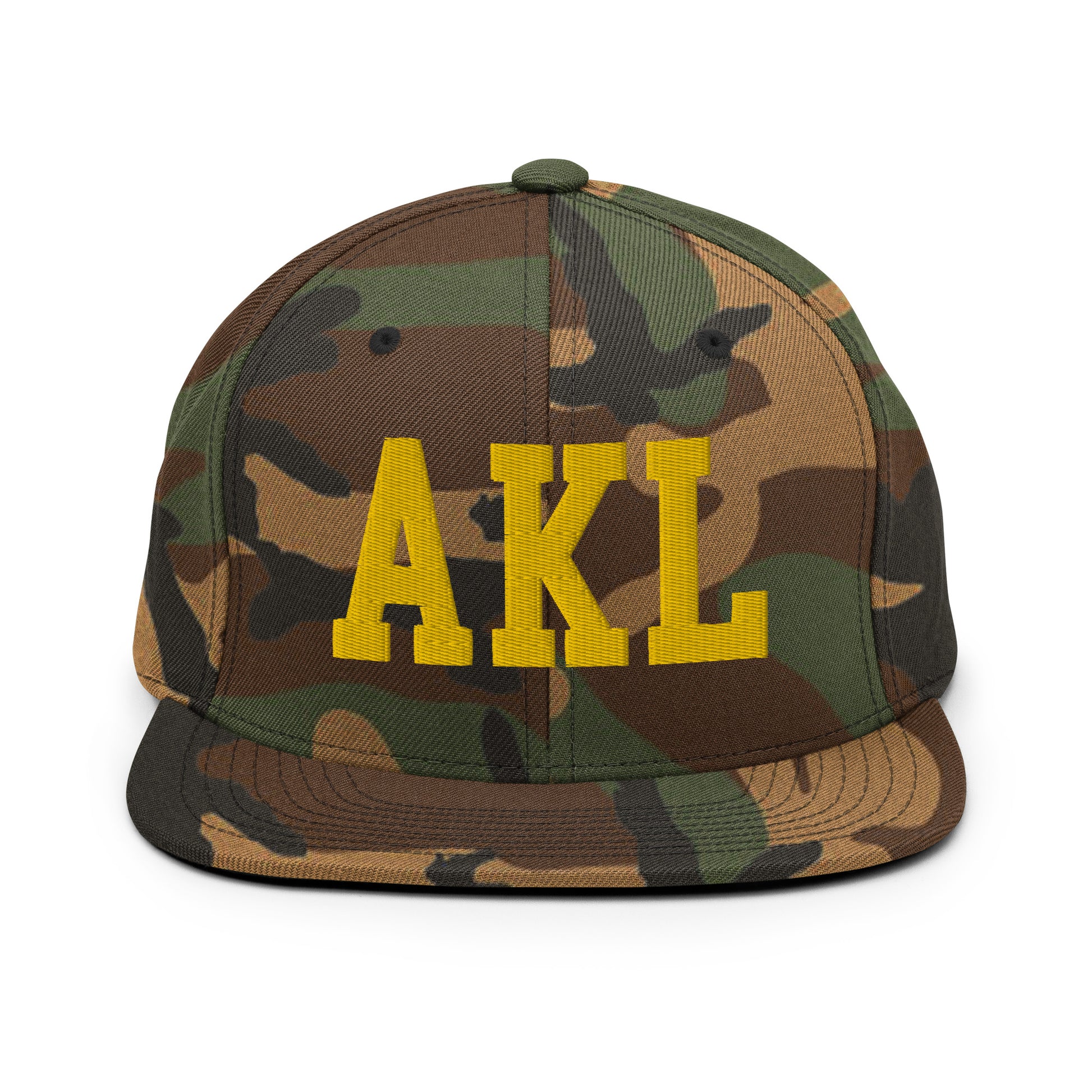 College-Style Classic Snapback Hat • Gold • AKL Auckland Souvenir • YHM Designs - Image 22