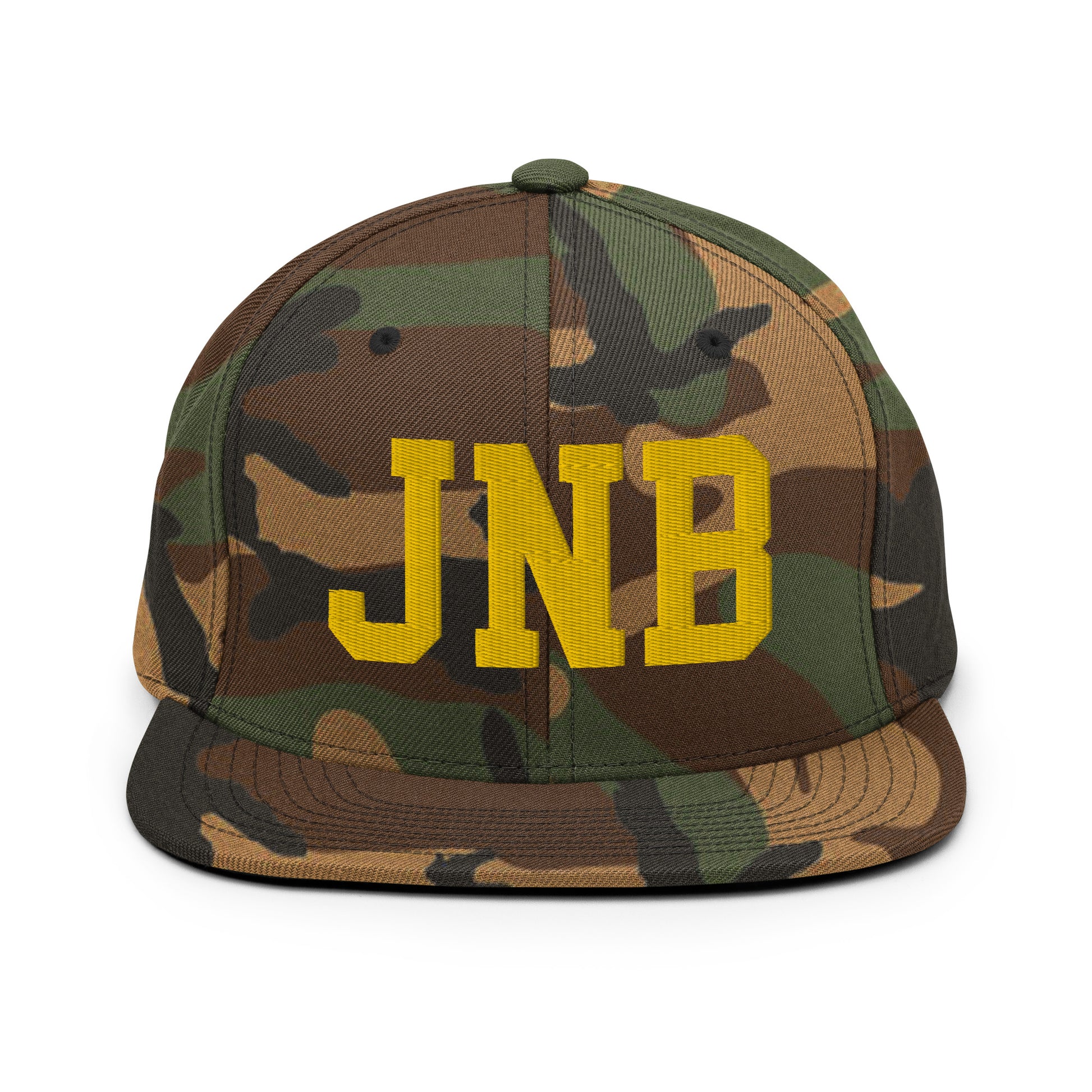 College-Style Classic Snapback Hat • Gold • JNB Johannesburg • YHM Designs - Image 22