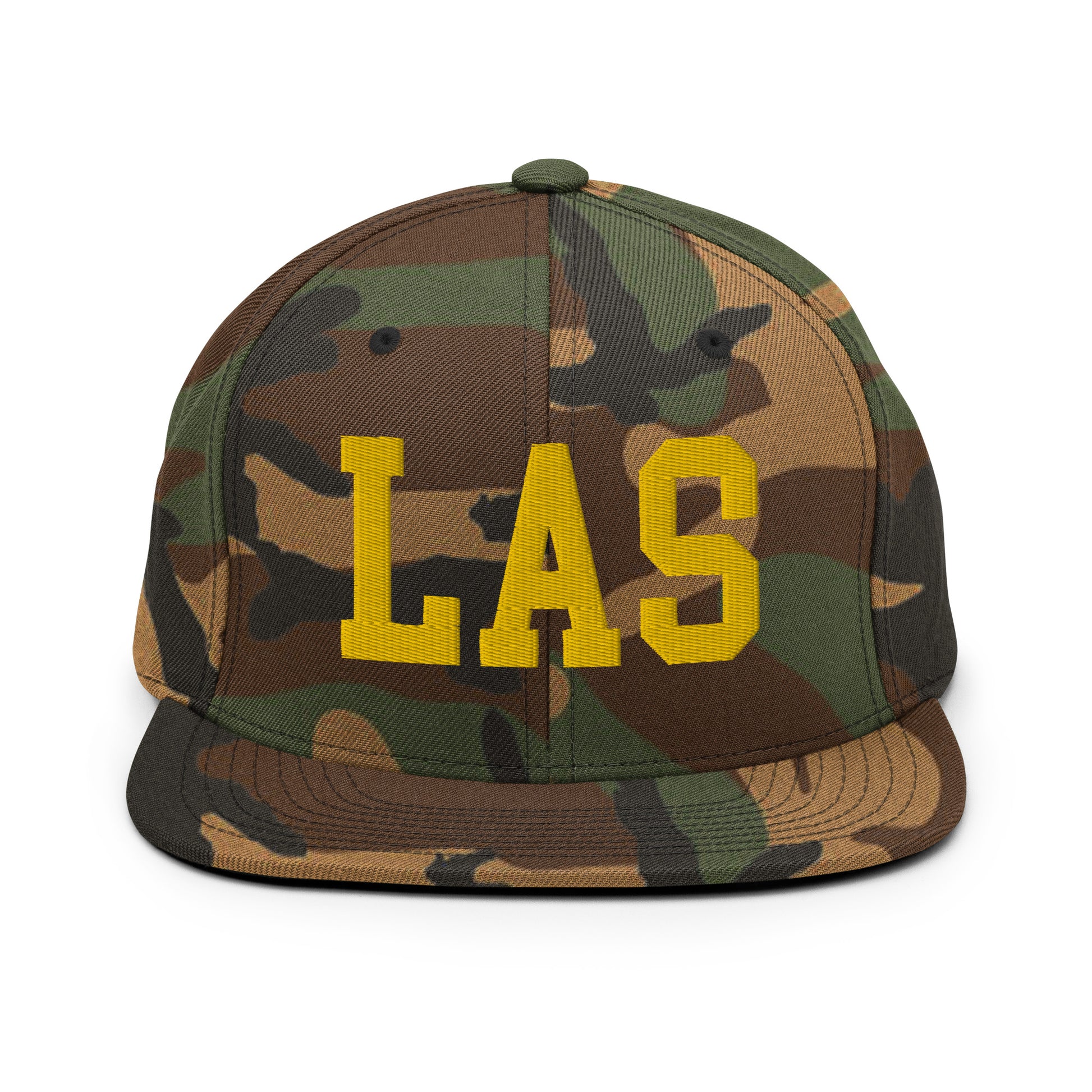 College-Style Classic Snapback Hat • Gold • LAS Las Vegas • YHM Designs - Image 22