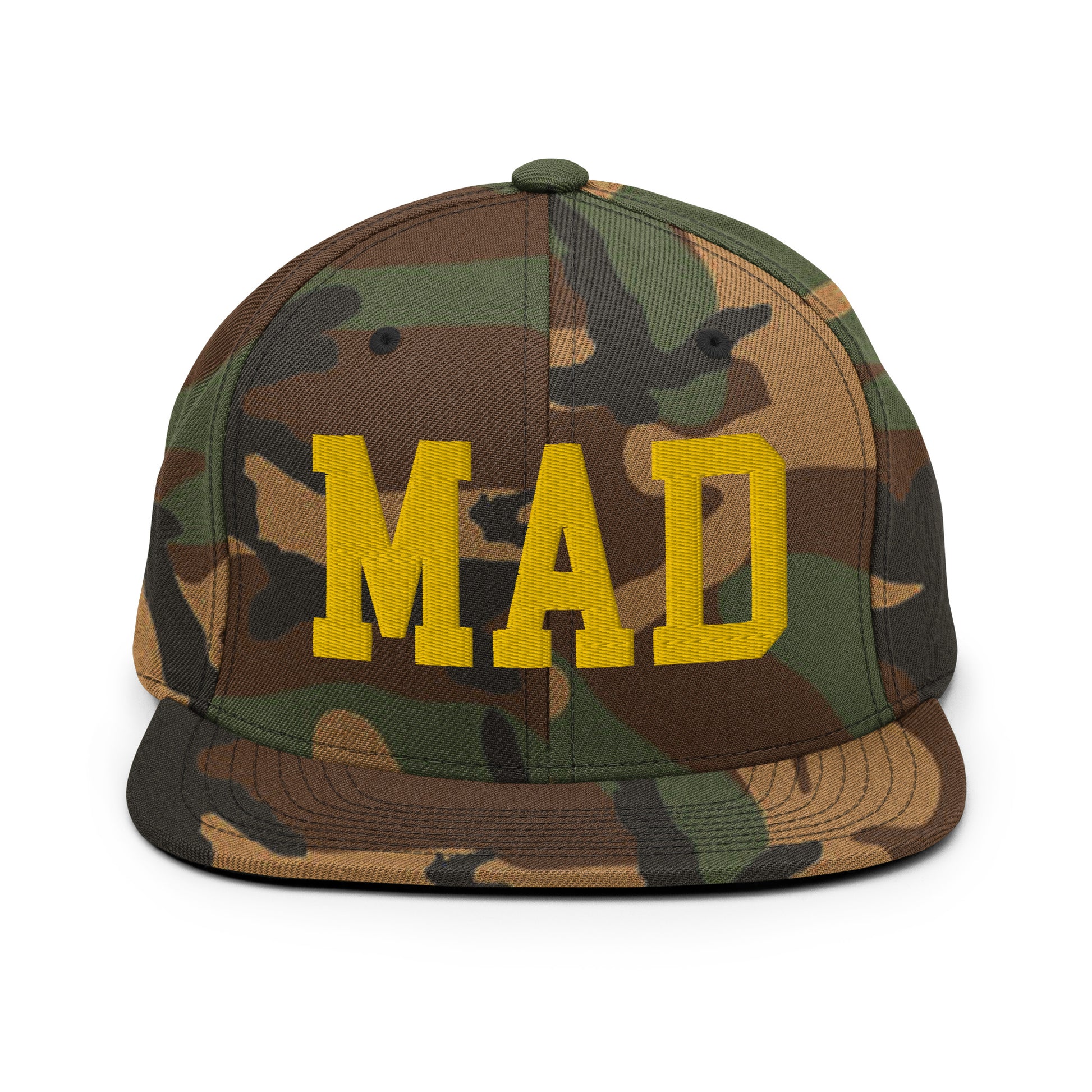 College-Style Classic Snapback Hat • Gold • MAD Madrid • YHM Designs - Image 22