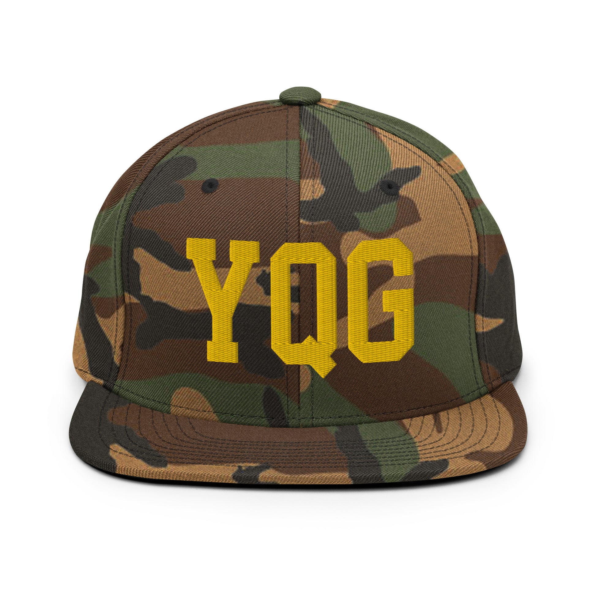 College-Style Classic Snapback Hat • Gold • YQG Windsor • YHM Designs - Image 22