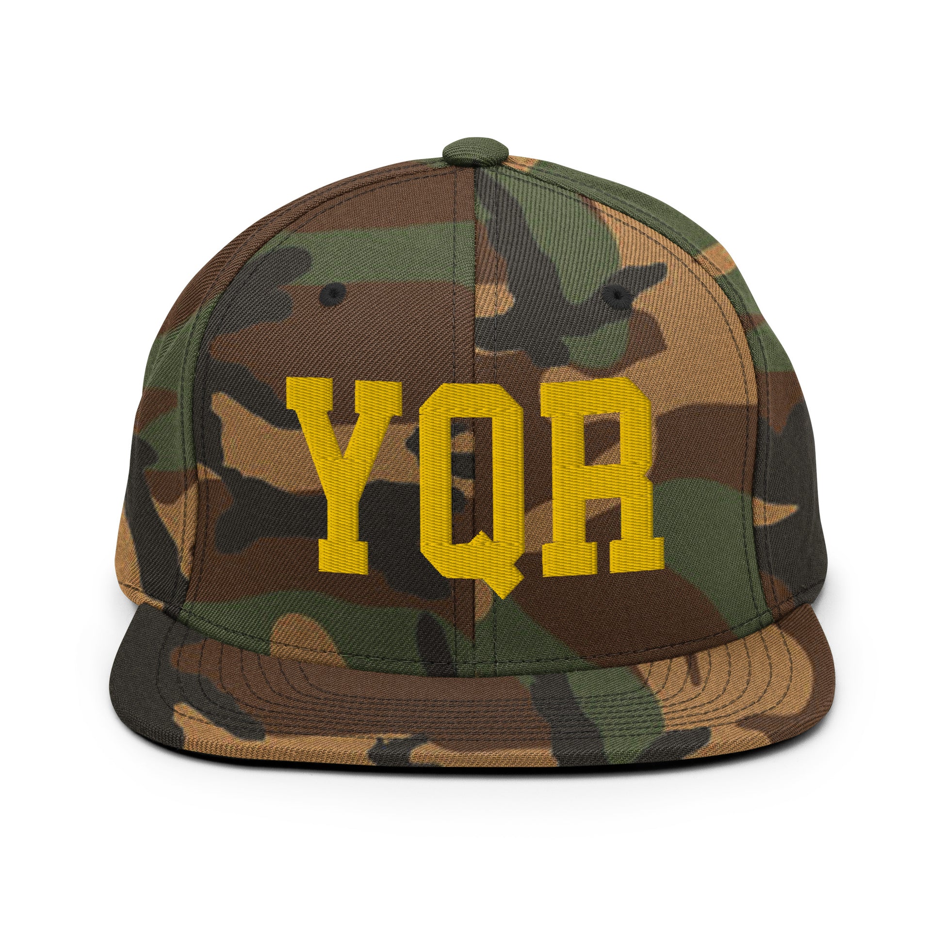 College-Style Classic Snapback Hat • Gold • YQR Regina • YHM Designs - Image 22