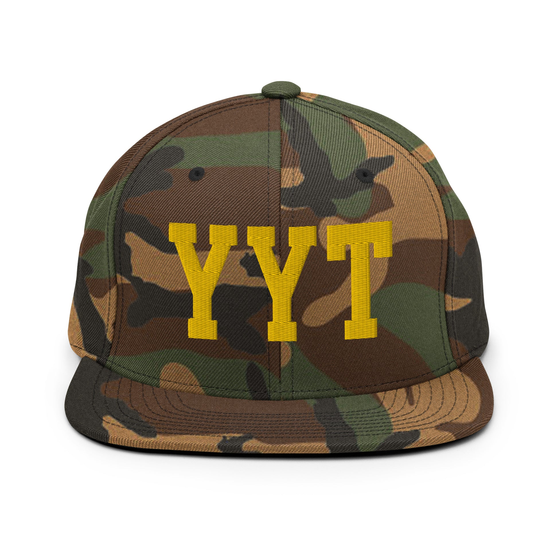 College-Style Classic Snapback Hat • Gold • YYT St. John's • YHM Designs - Image 22