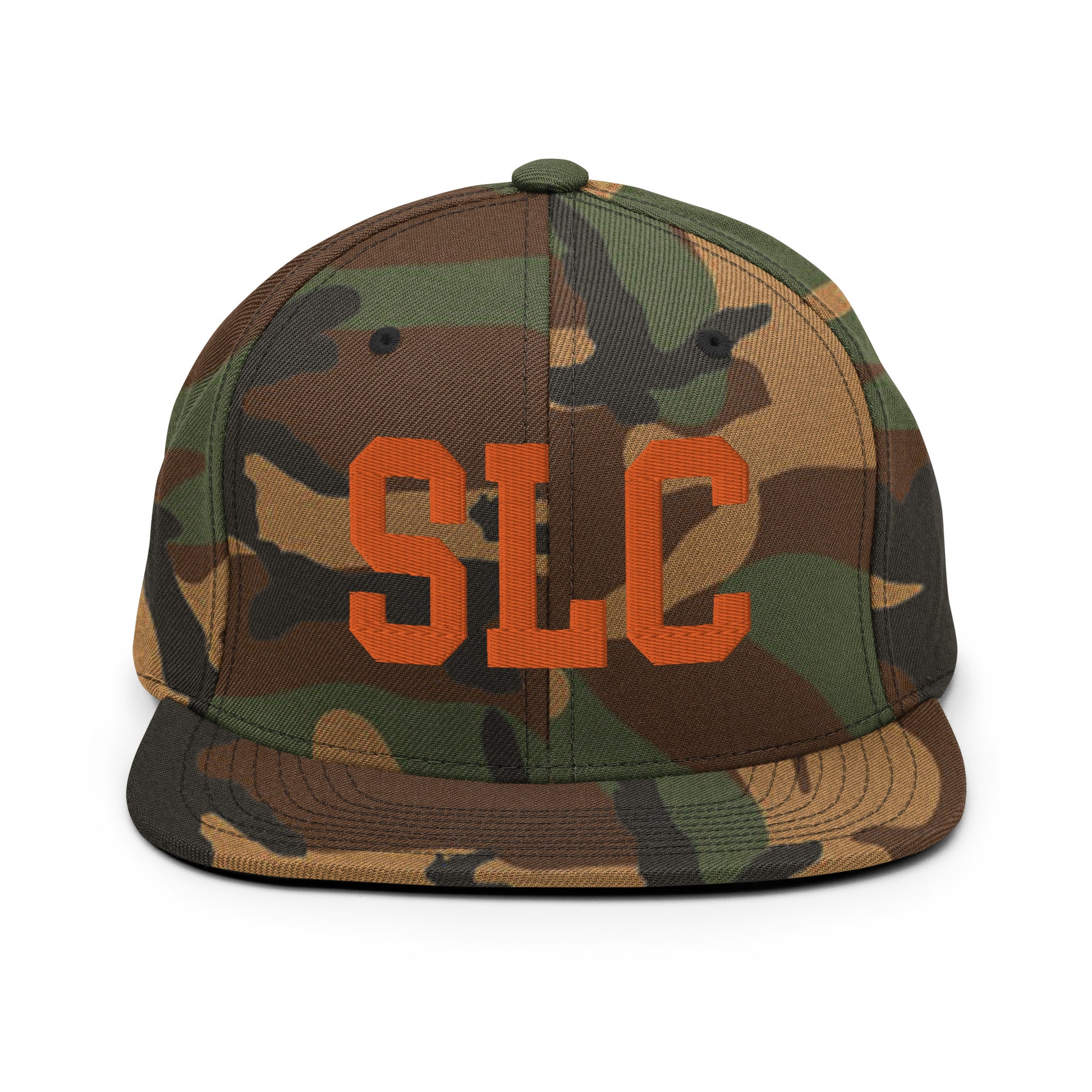 College-Style Classic Snapback Hat • Orange • SLC Salt Lake City • YHM Designs - Image 30