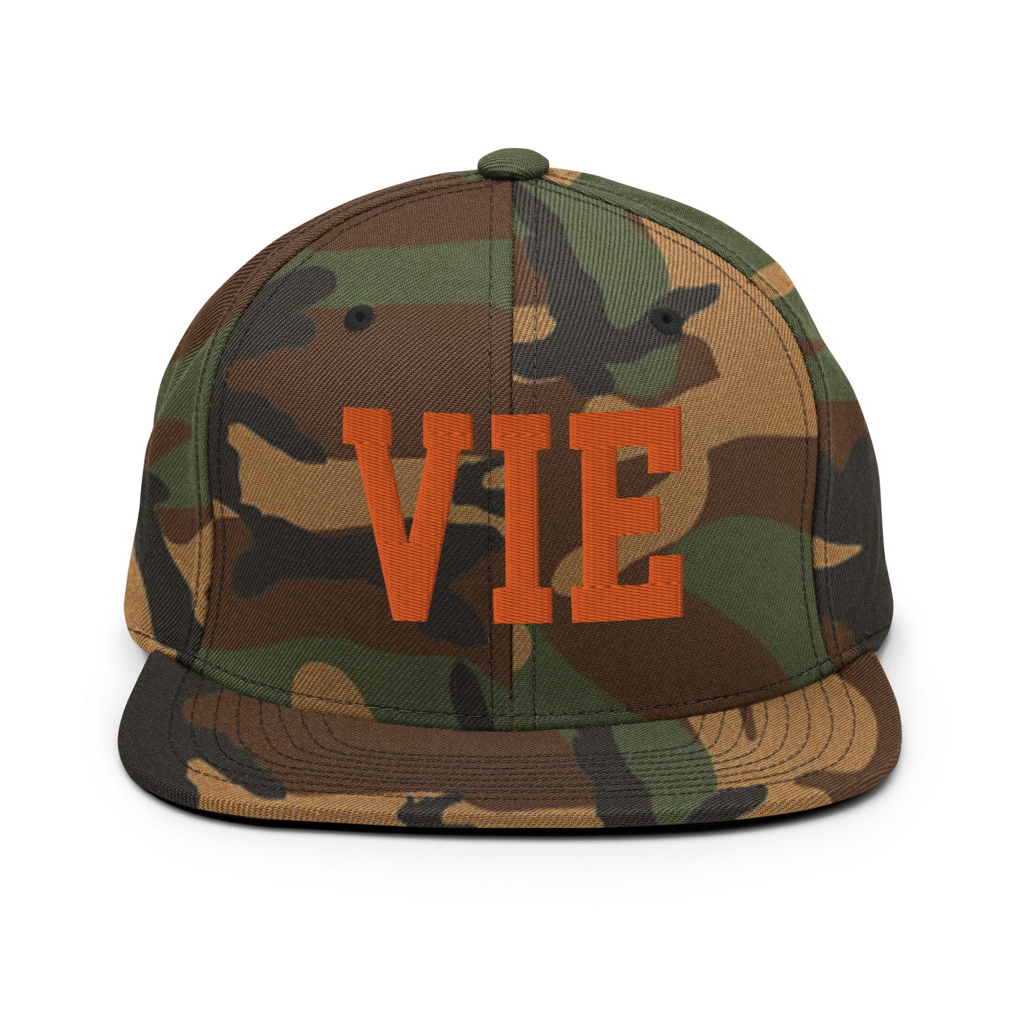 College-Style Classic Snapback Hat • Orange • VIE Vienna • YHM Designs - Image 30