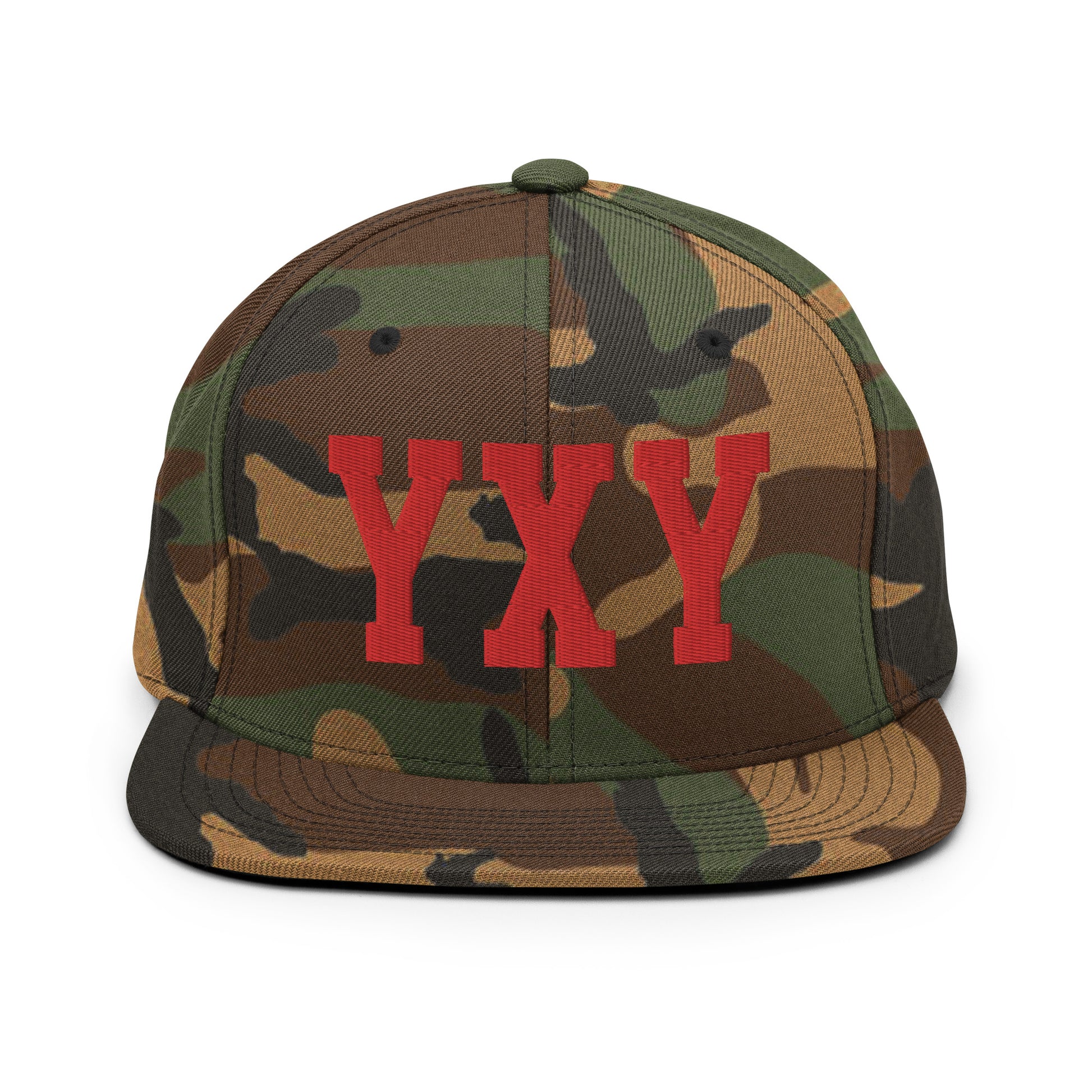 College-Style Classic Snapback Hat • Red • YXY Whitehorse • YHM Designs - Image 27
