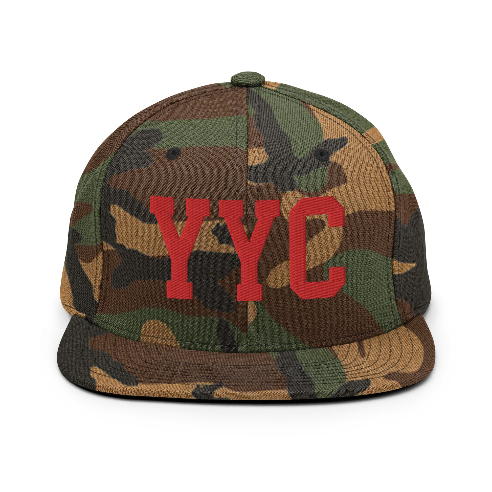 College-Style Classic Snapback Hat • Red • YYC Calgary • YHM Designs - Image 27