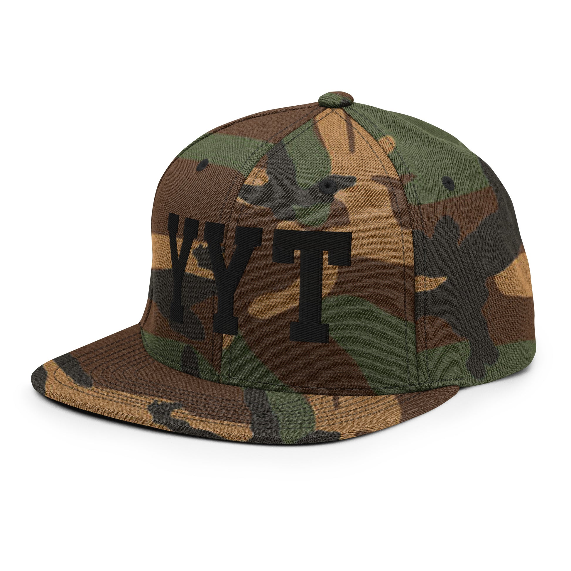 College-Style Classic Snapback Hat • Black • YYT St. John's • YHM Designs - Image 13
