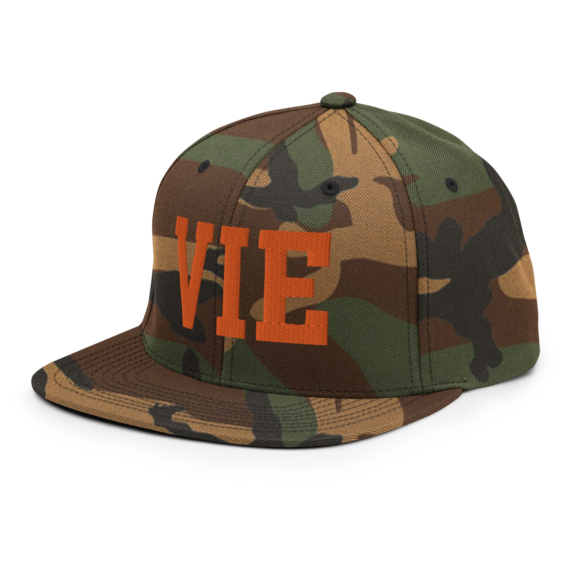 College-Style Classic Snapback Hat • Orange • VIE Vienna • YHM Designs - Image 32