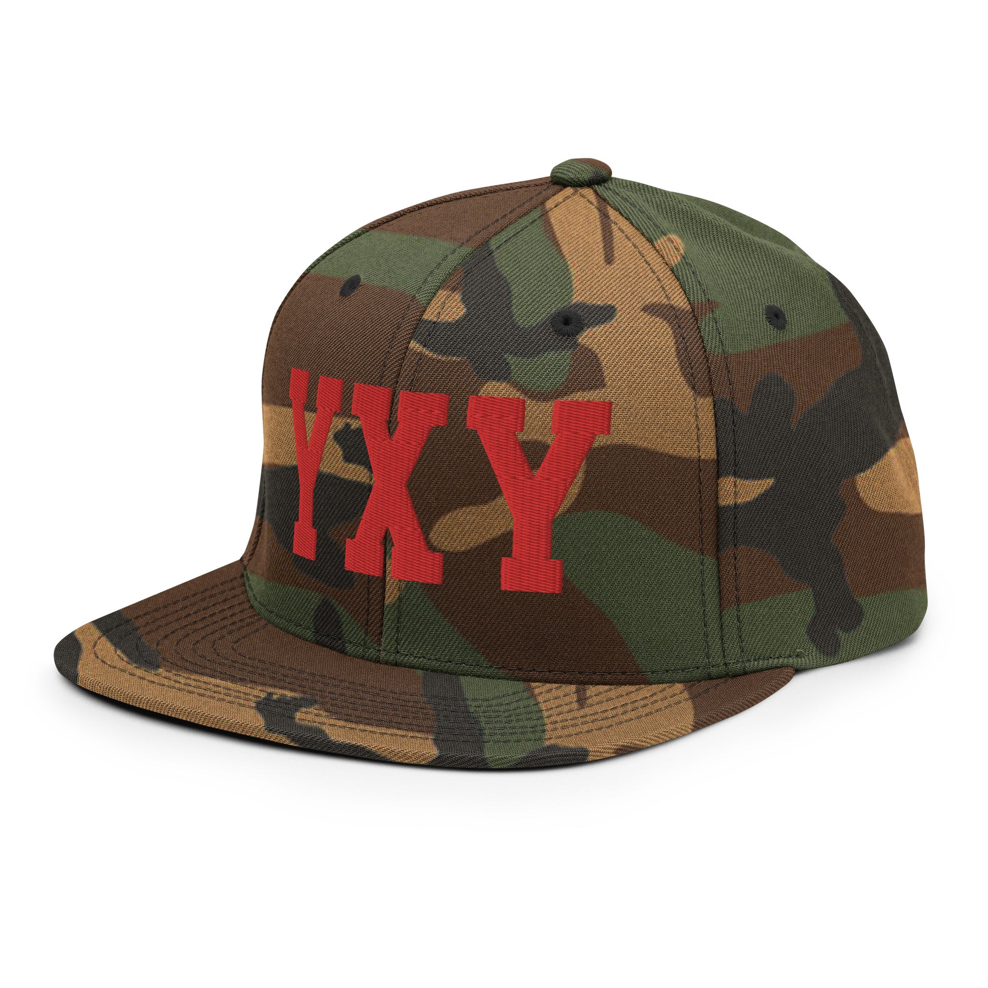 College-Style Classic Snapback Hat • Red • YXY Whitehorse • YHM Designs - Image 29