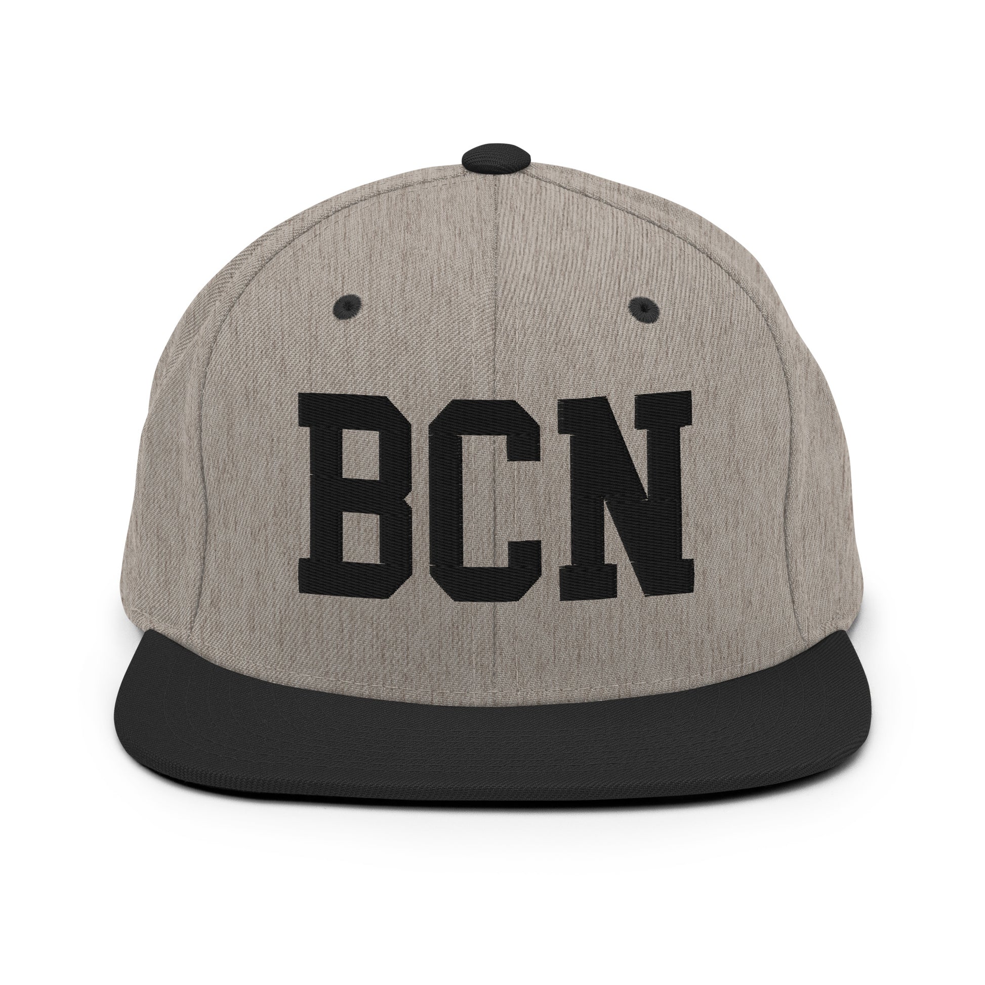 College-Style Classic Snapback Hat • Black • BCN Barcelona Souvenir • YHM Designs - Image 23