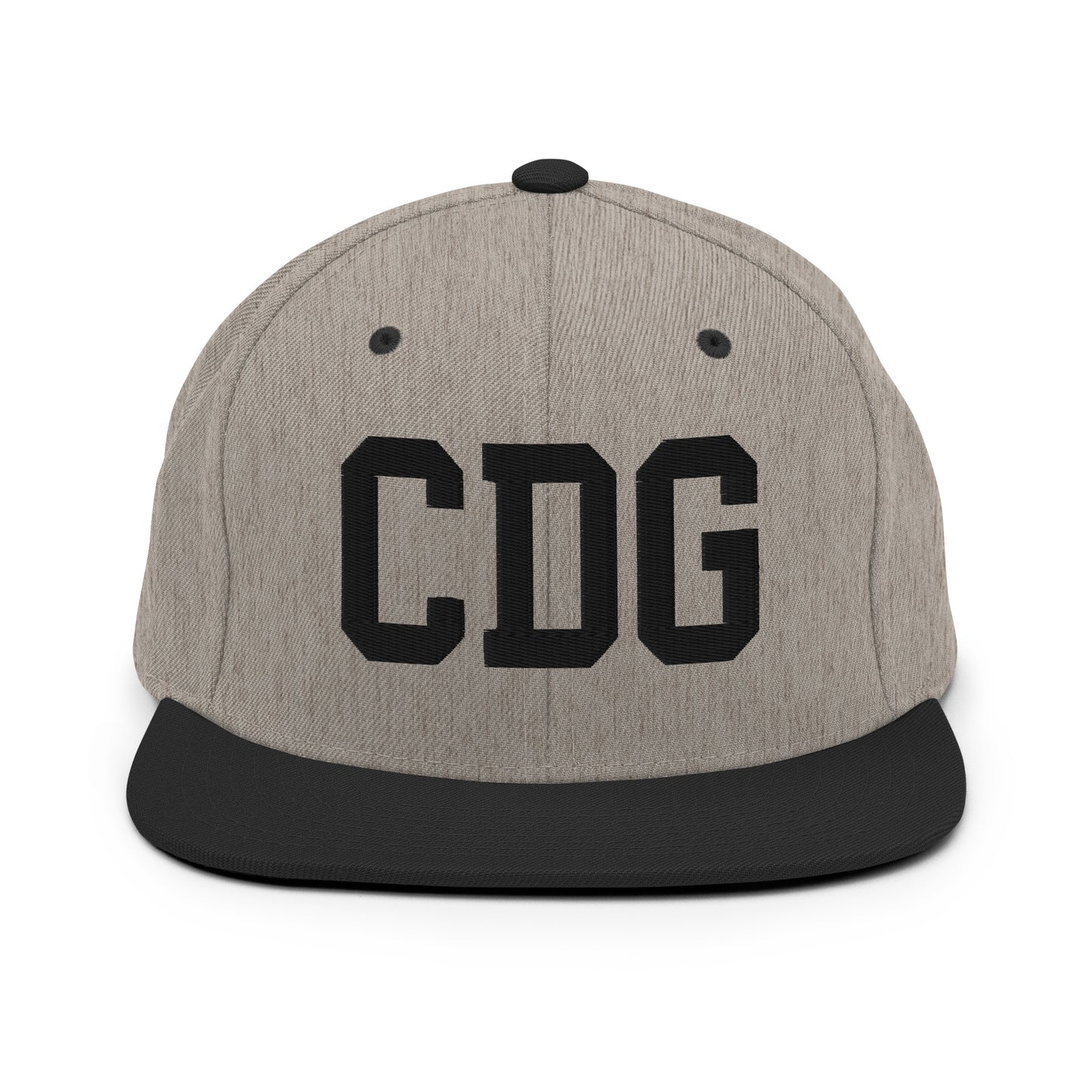 College-Style Classic Snapback Hat • Black • CDG Paris • YHM Designs - Image 23