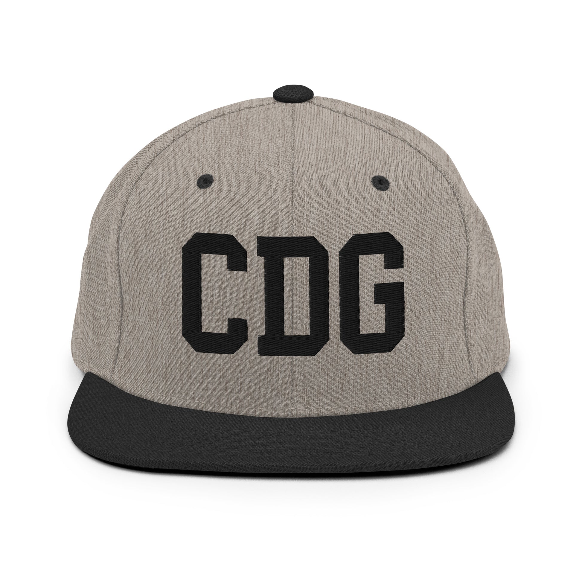 College-Style Classic Snapback Hat • Black • CDG Paris • YHM Designs - Image 23