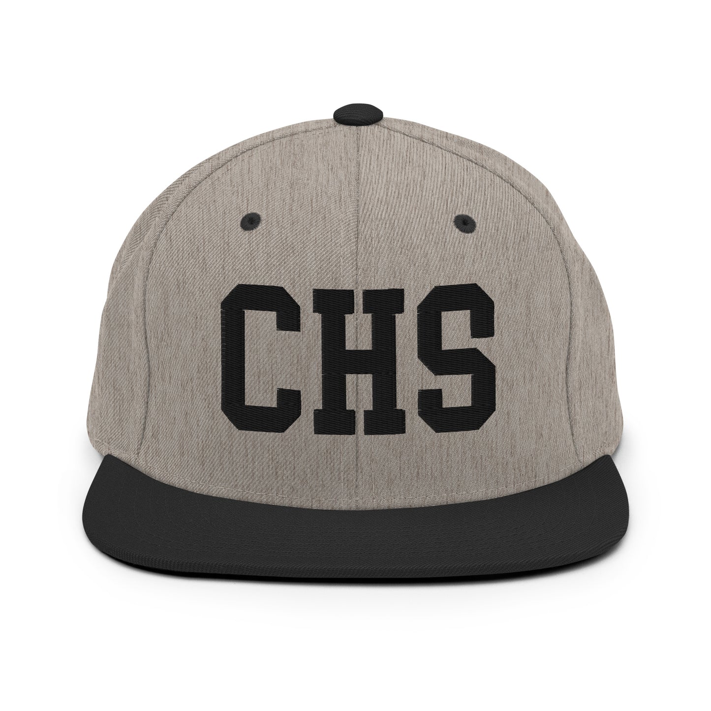 College-Style Classic Snapback Hat • Black • CHS Charleston Souvenir • YHM Designs - Image 23