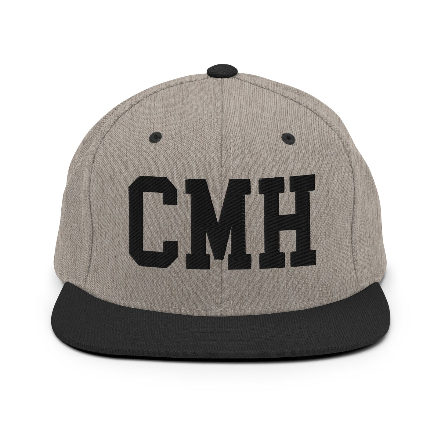 College-Style Classic Snapback Hat • Black • CMH Columbus Souvenir • YHM Designs - Image 23